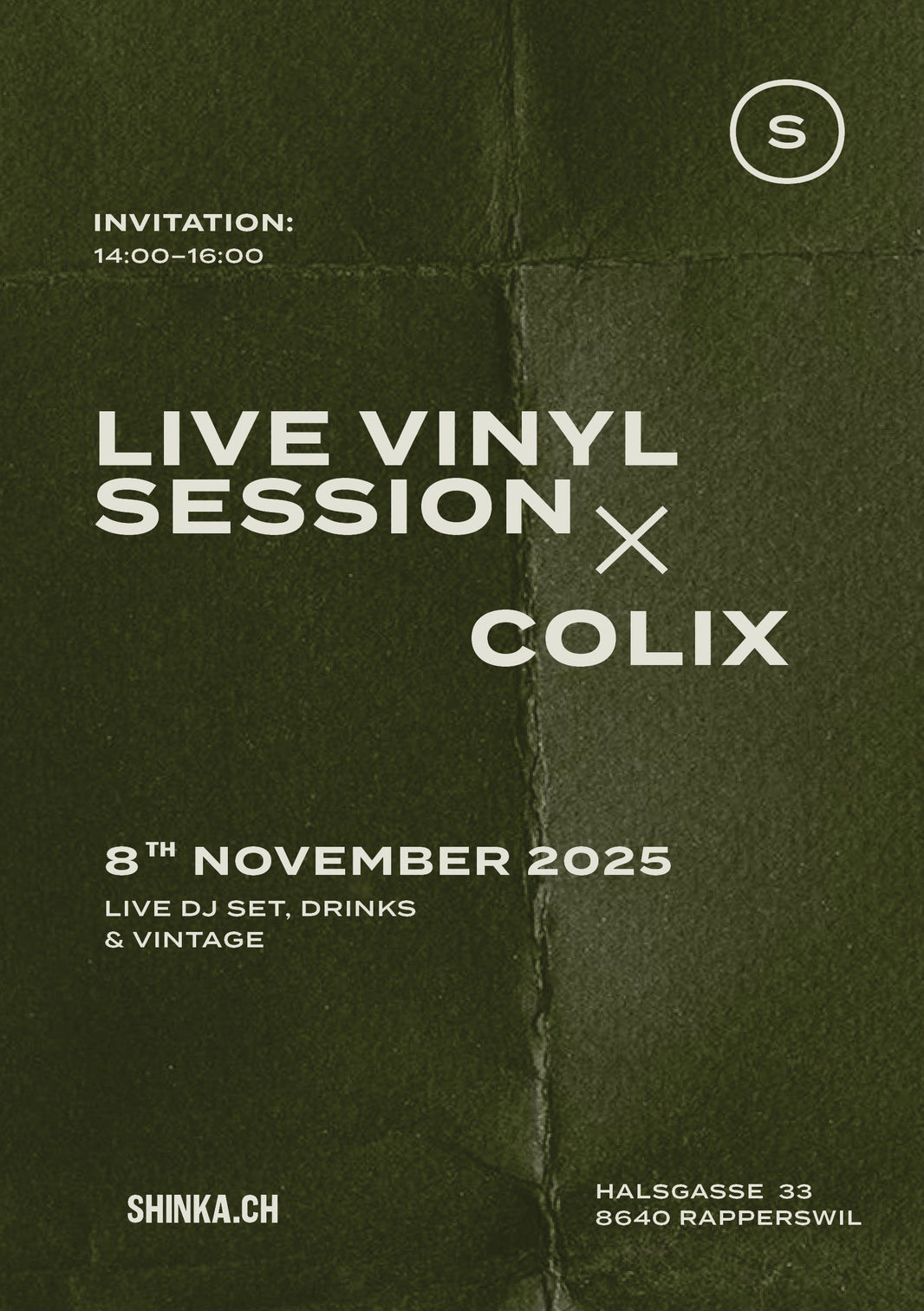 Live Vinyl-Session x Colix - Shinka