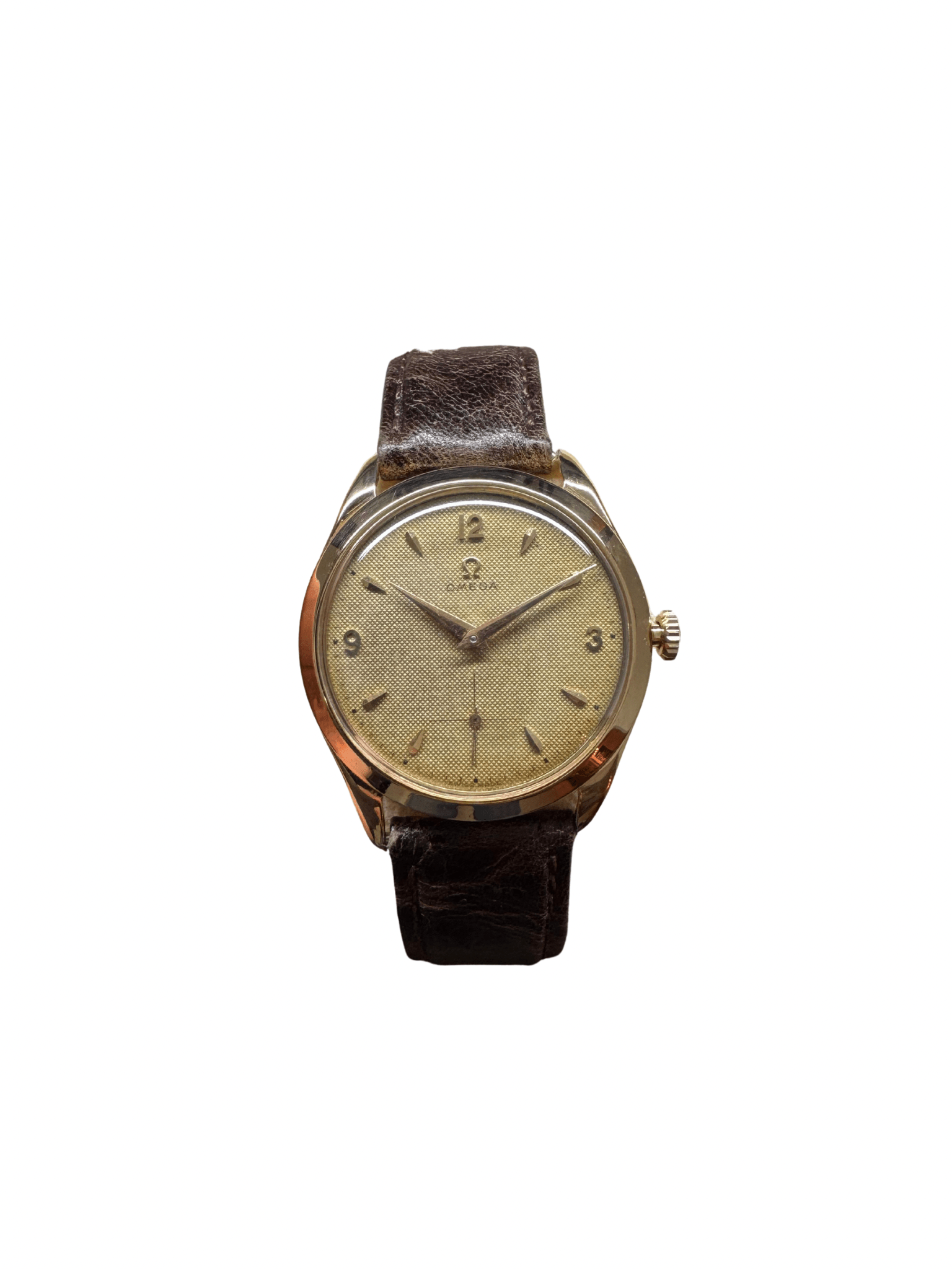 1950er Omega Dress Watch – 18K Roségold – Honeycomb Dial - Shinka
