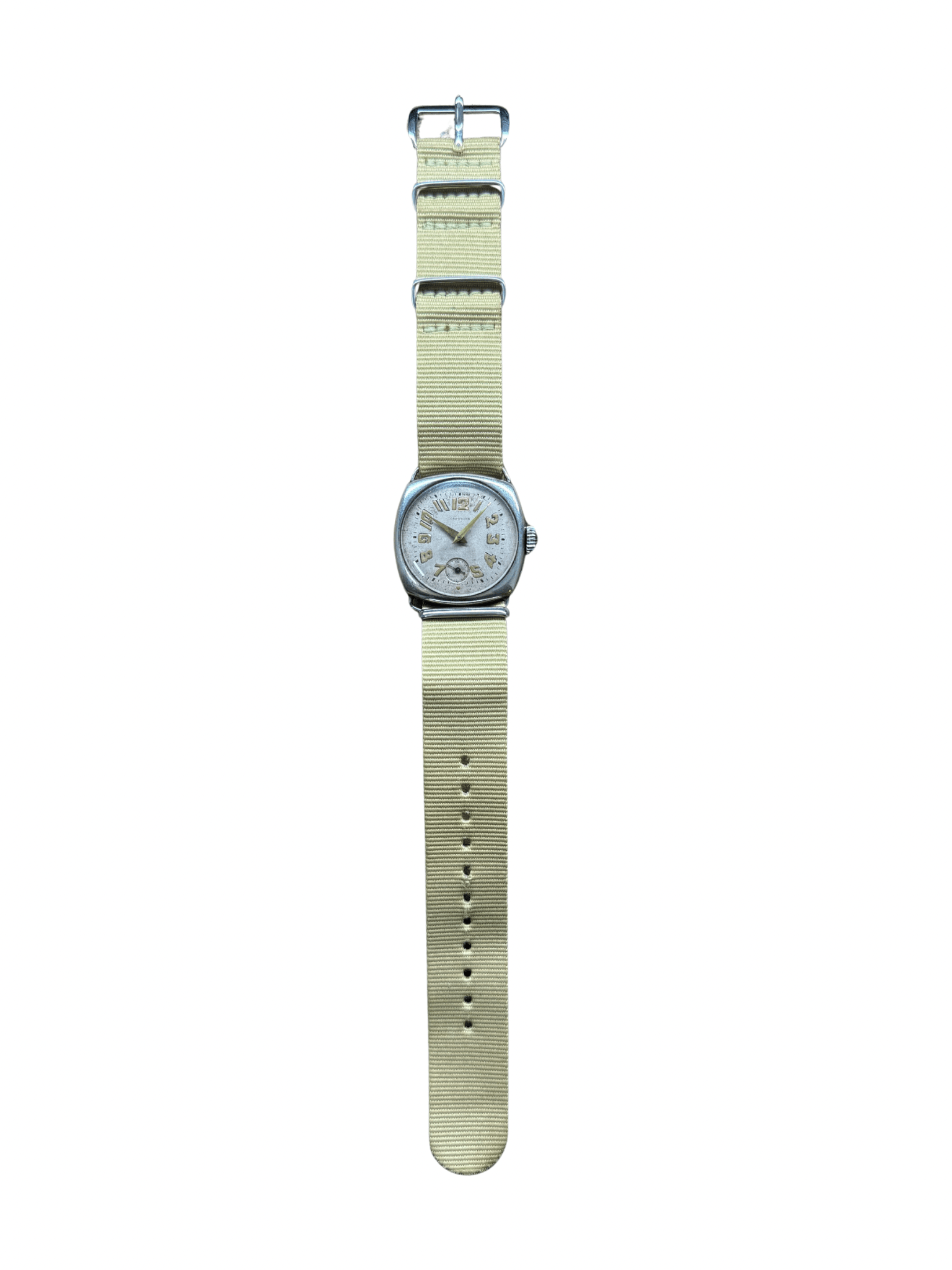 1950s Capucine Military - Style Watch – Full Silver Case - Shinka