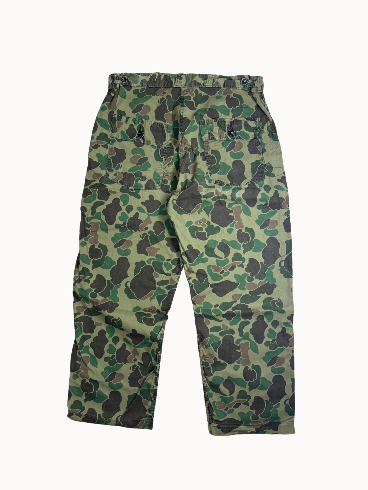 1950s Frog Skin Duck Camo Pants (W34xL27) - Shinka