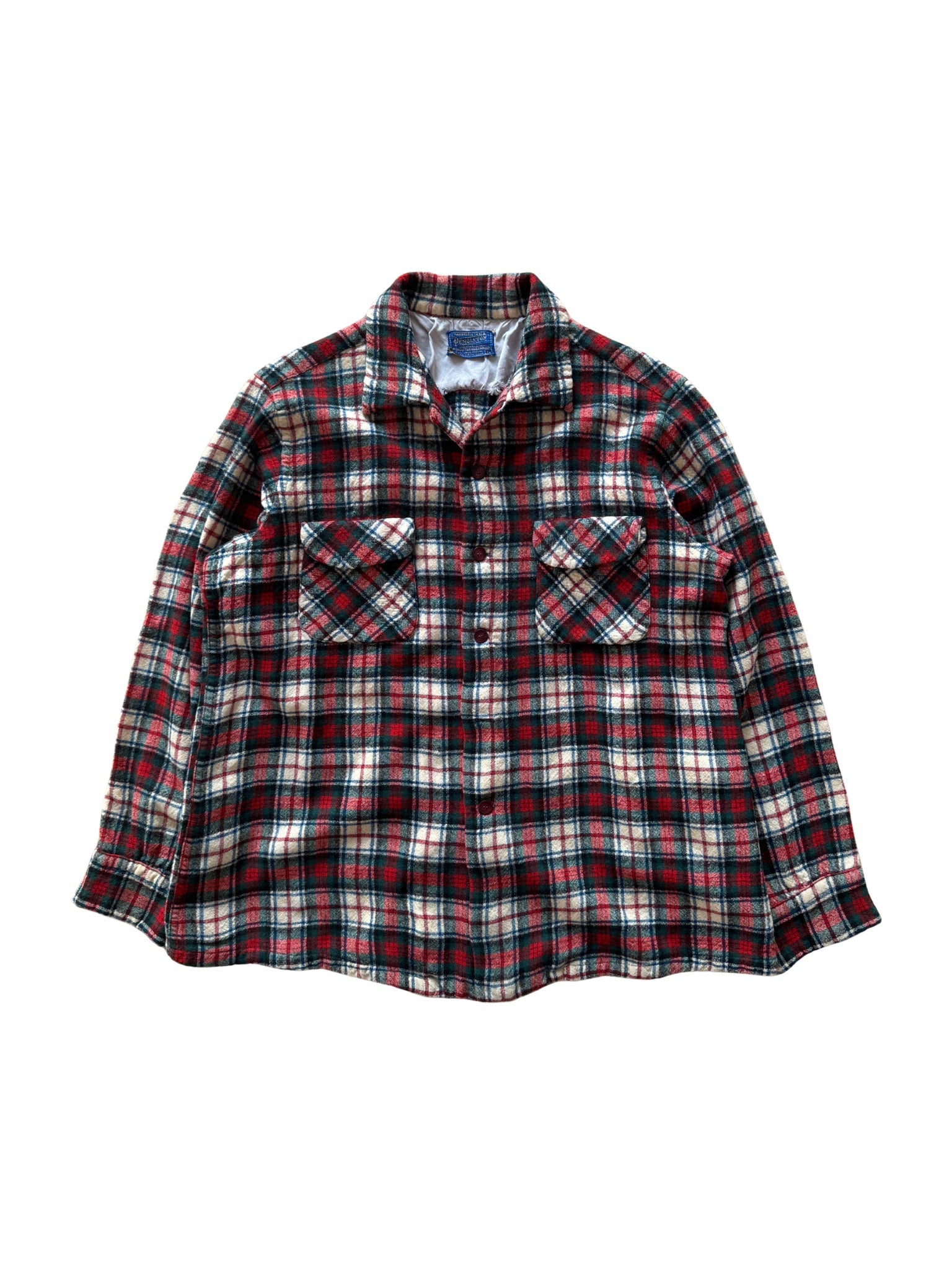 1950‘s Pendleton Plaid Virgin Wool Shirt (M) - Shinka