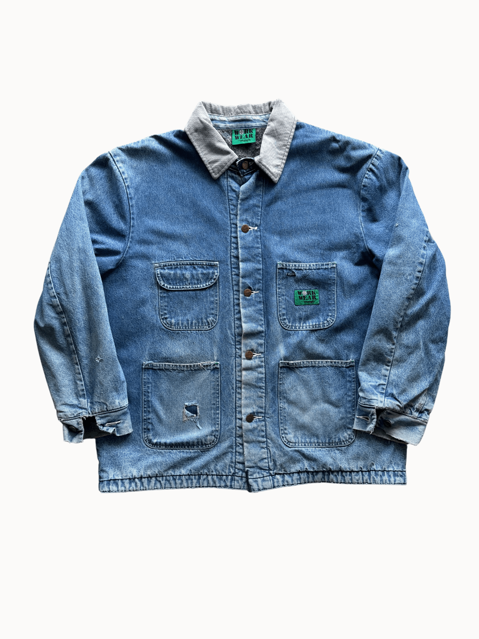 Vtg 1970s Wrangler Chore Denim Jacket (L)