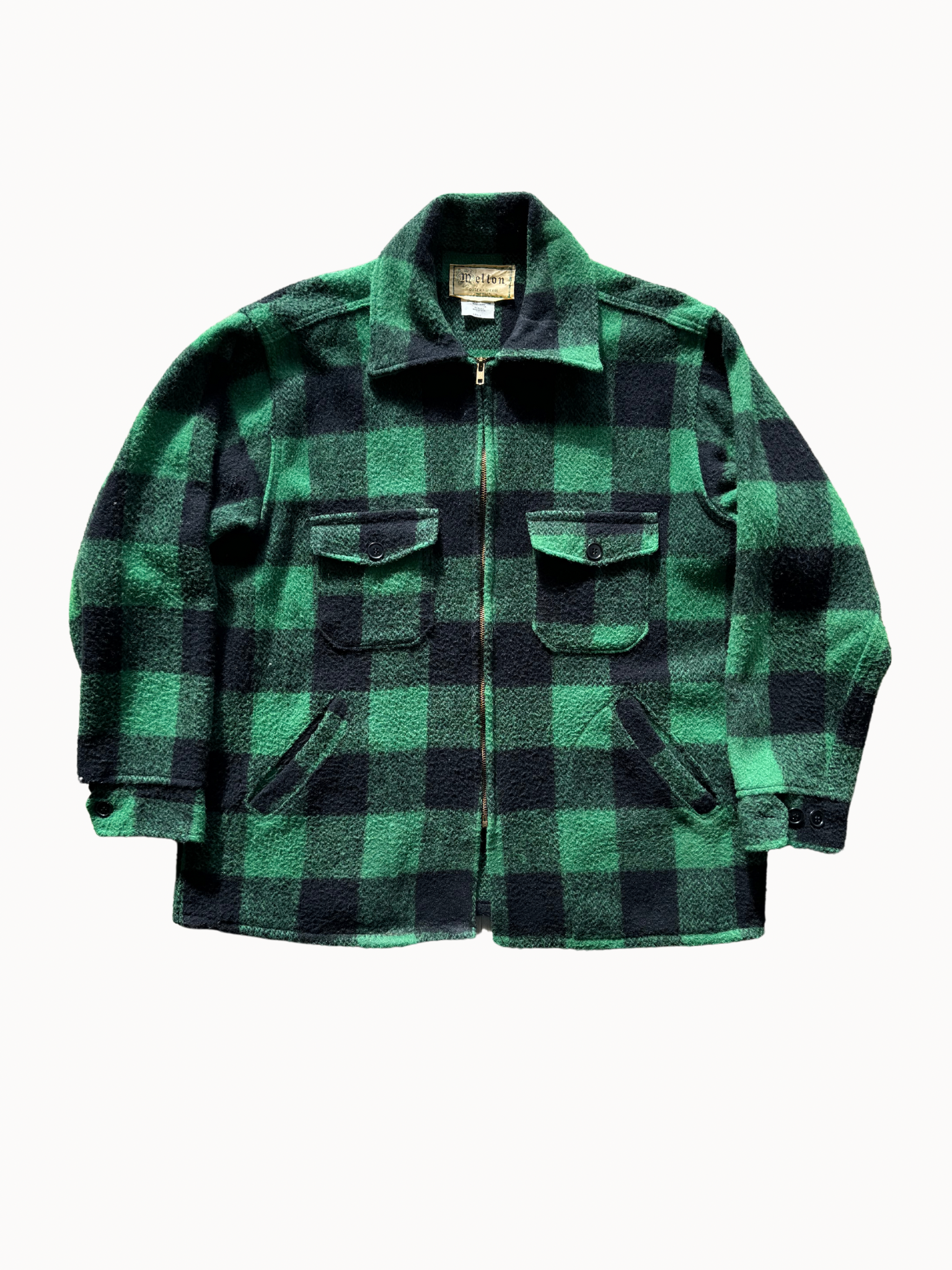 Vtg Melton Whool Jacket (L)