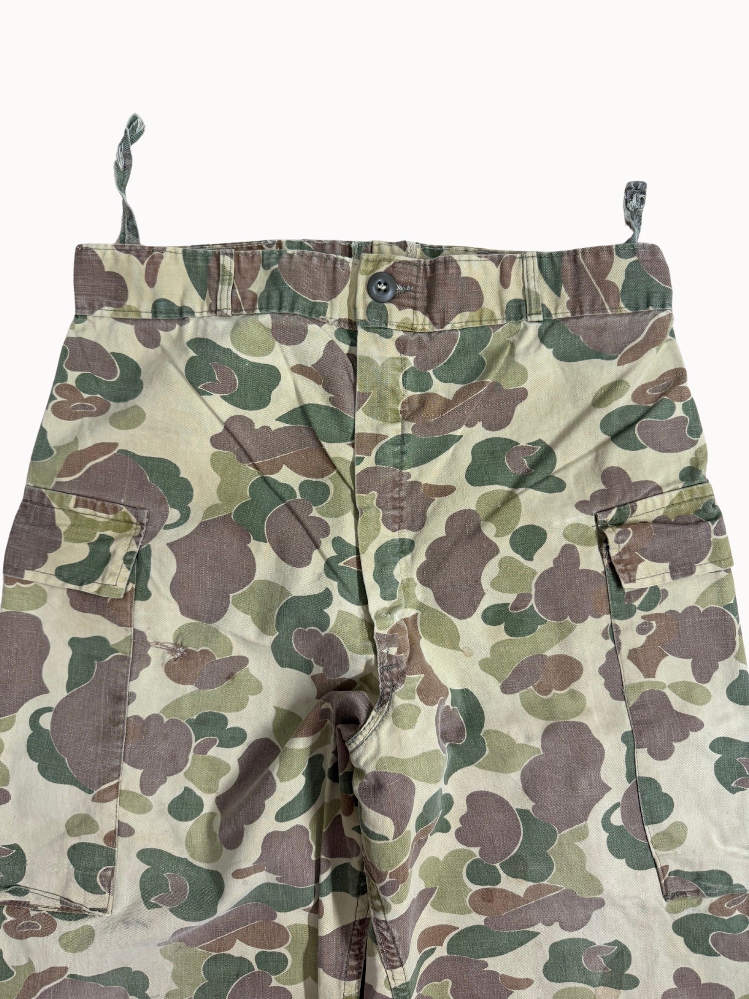 1950s Frog Skin Duck Camo Pants (31x27)