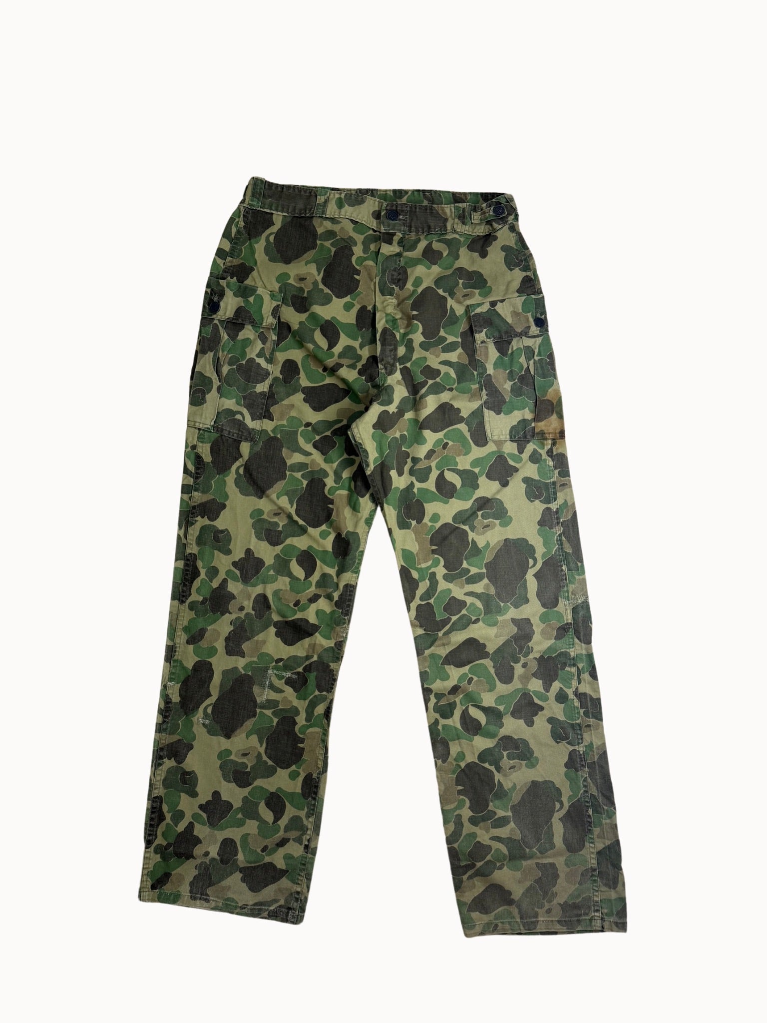 1950s Frog Skin Duck Camo Pants (W35xL32)