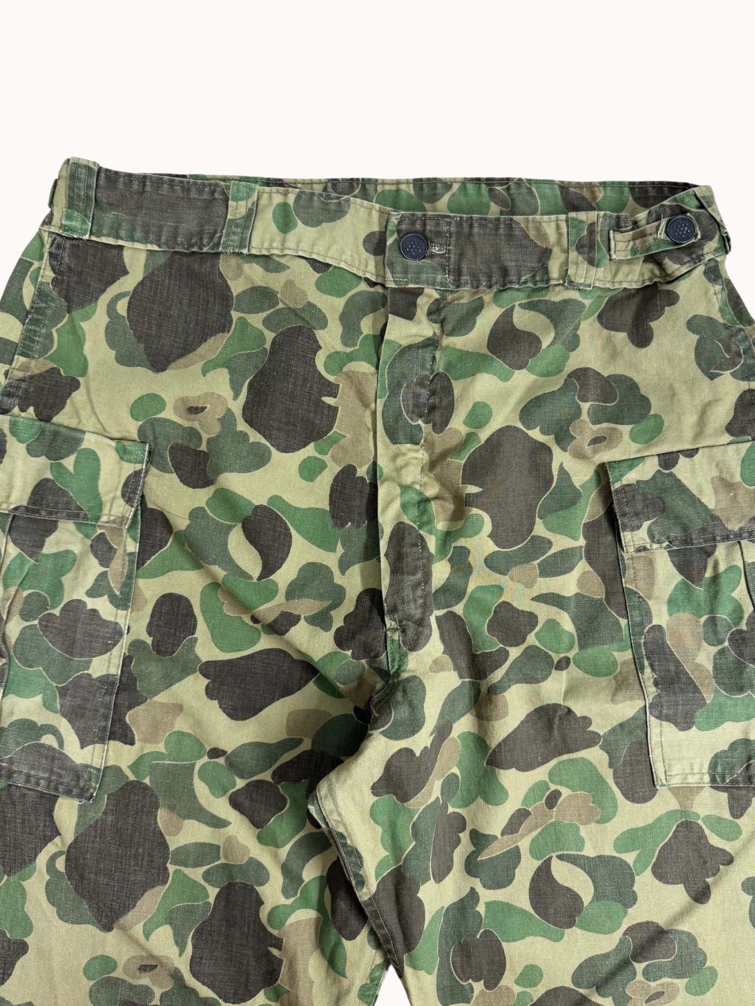 1950s Frog Skin Duck Camo Pants (W35xL32)