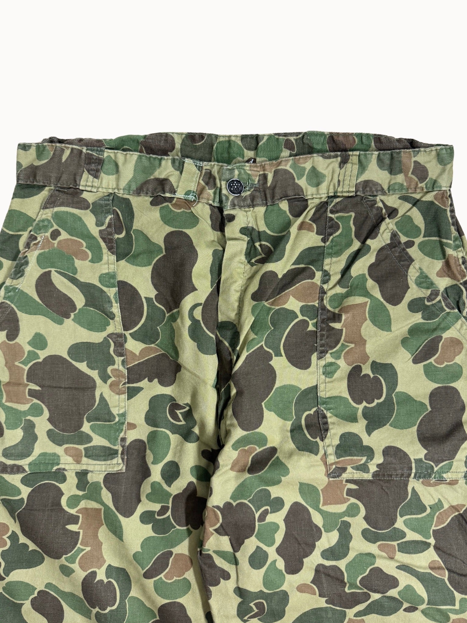 1950s Frog Skin Duck Camo Pants (W34xL27)