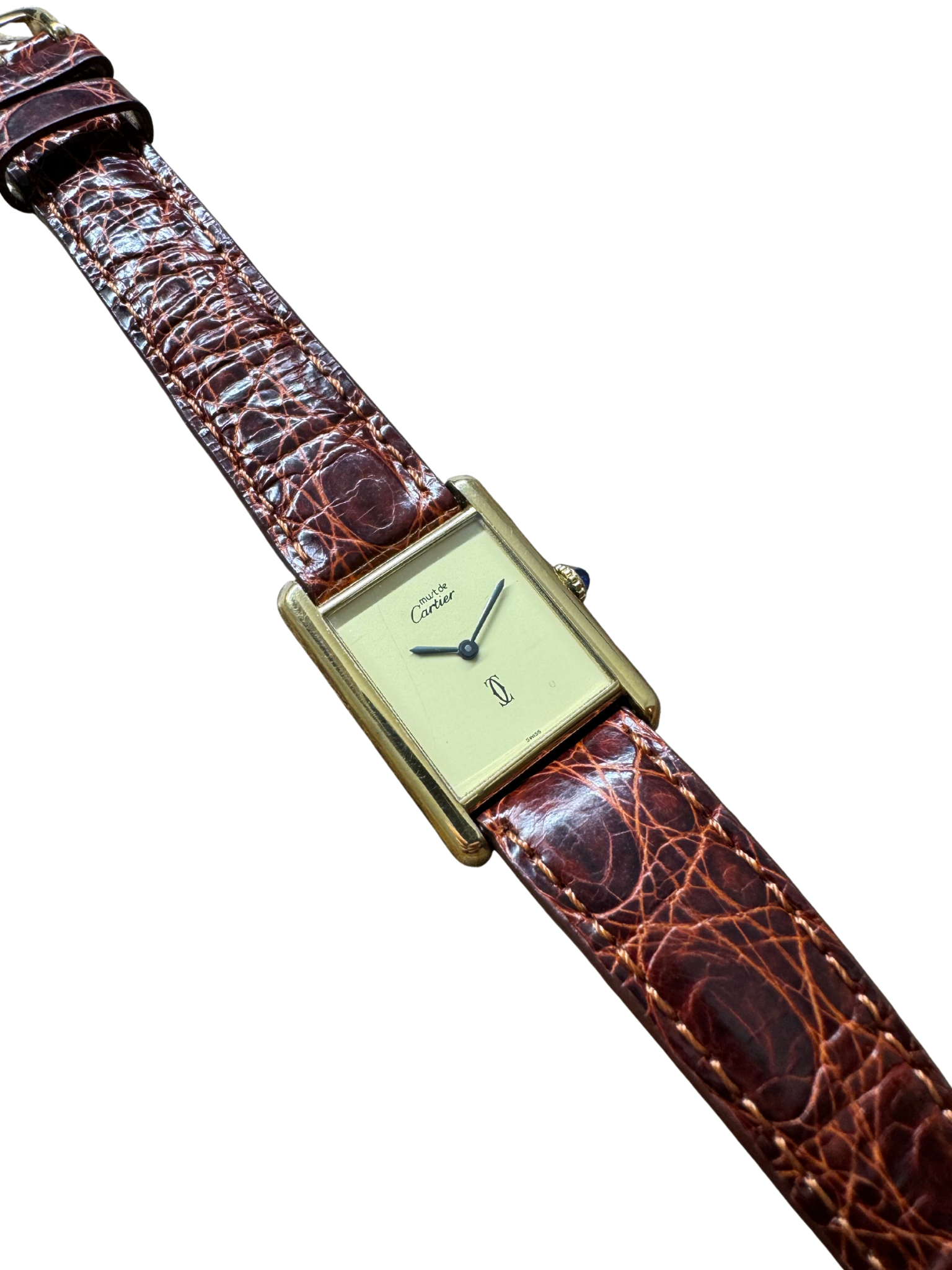 1970 Cartier Tank Must de Cartier Vermeil