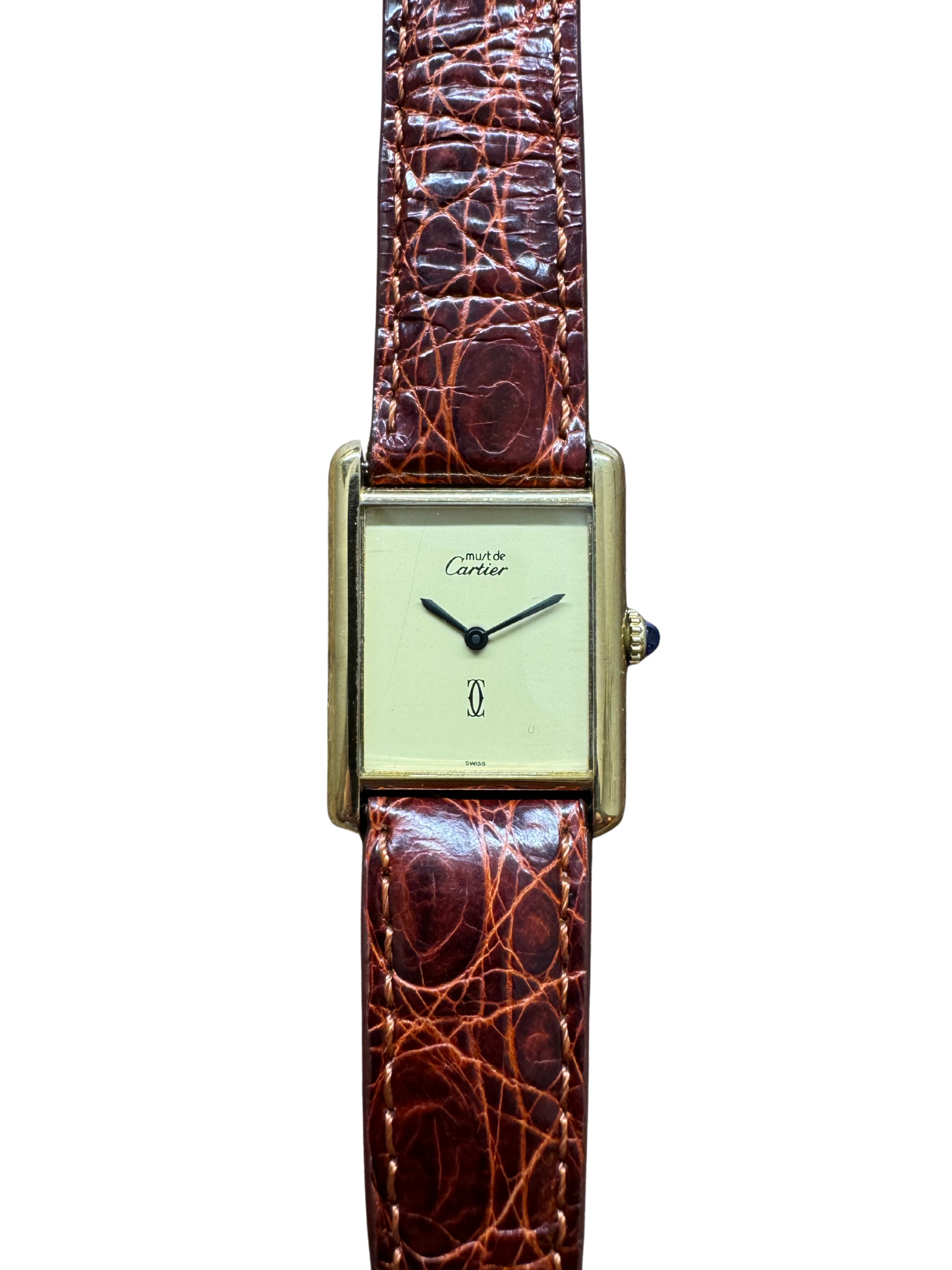 1970 Cartier Tank Must de Cartier Vermeil