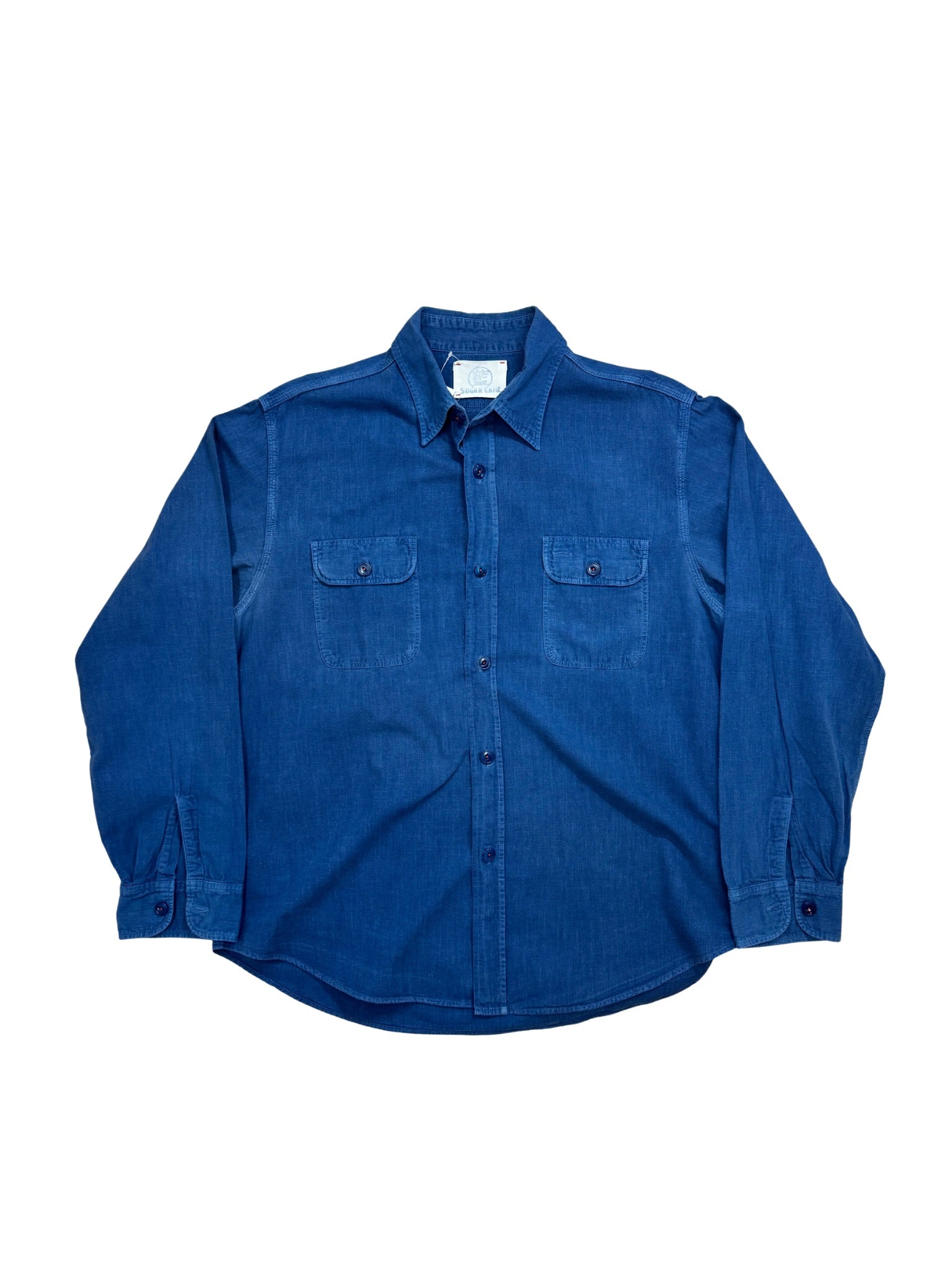 SUGAR CANE – CHAMBRAY WORK SHIRT (XL)