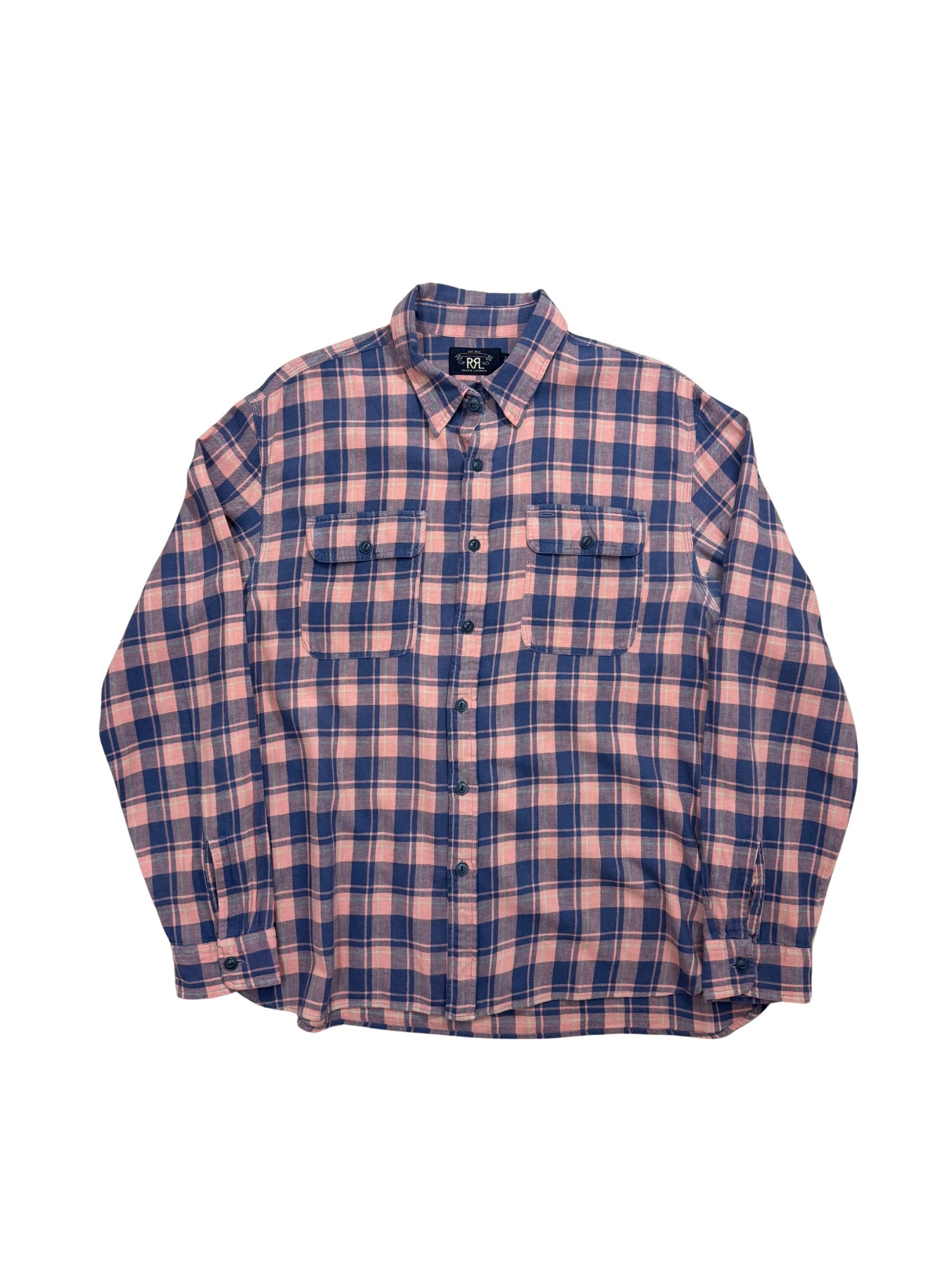 Double RL – BRUSHED FLANNEL SHIRT (XL)