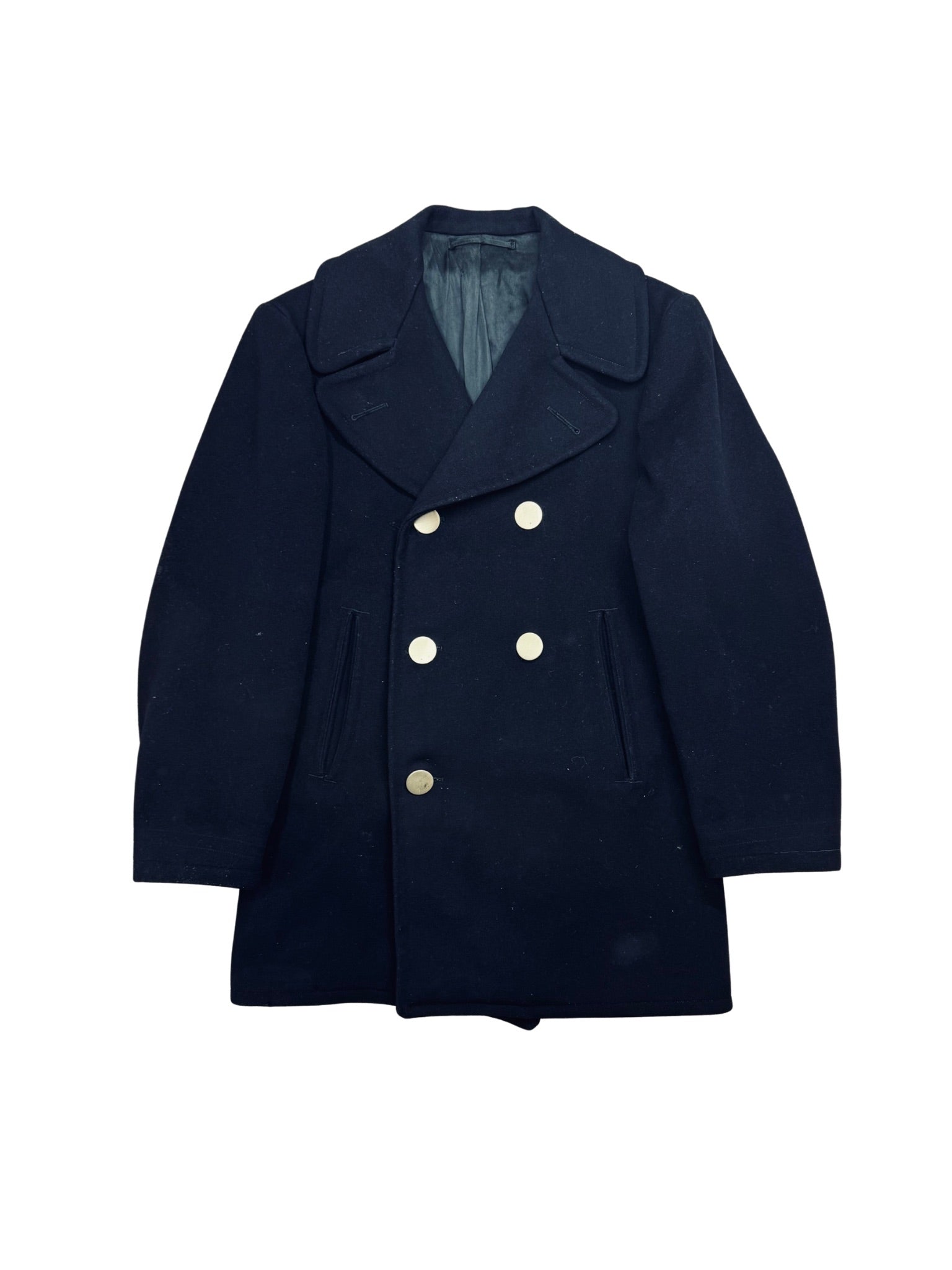 1967 U.S. Navy Peacoat – Wool Kersey, Original Issue (S)