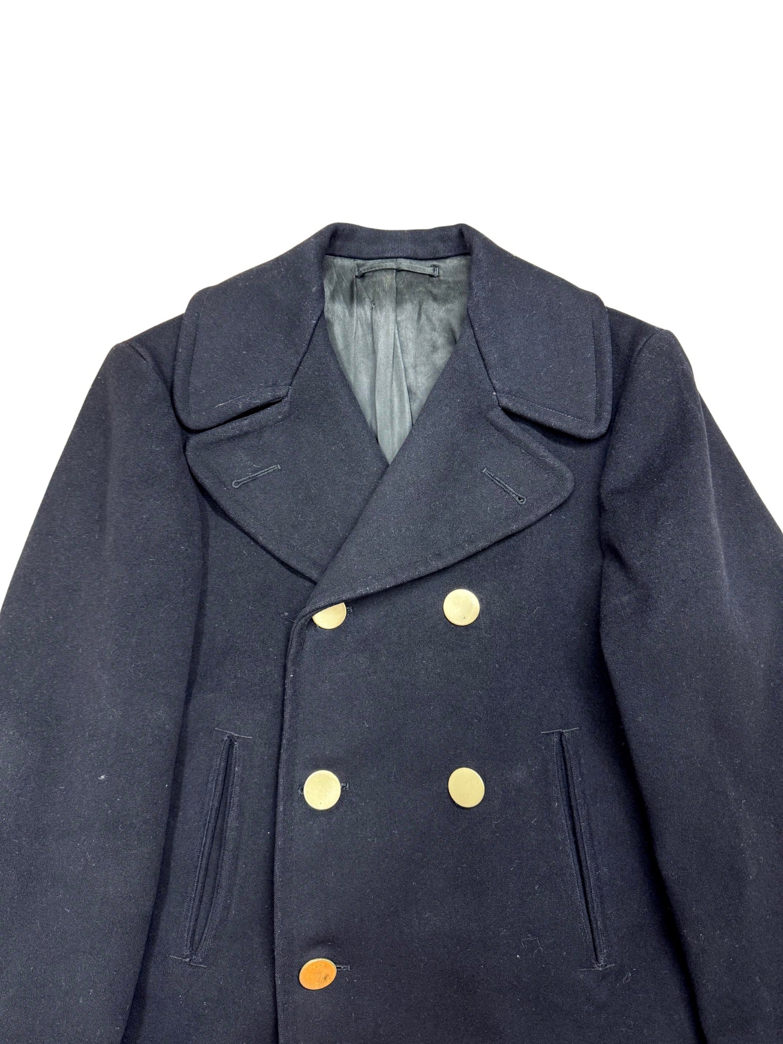 1967 U.S. Navy Peacoat – Wool Kersey, Original Issue (S)