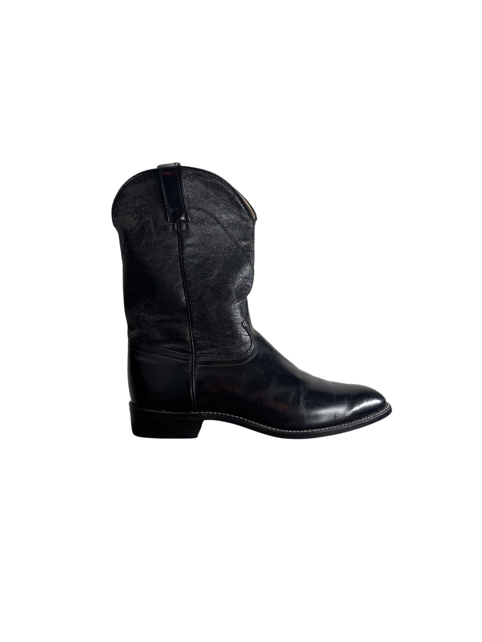 Vtg Durango Western Boots – Black Leather (44)