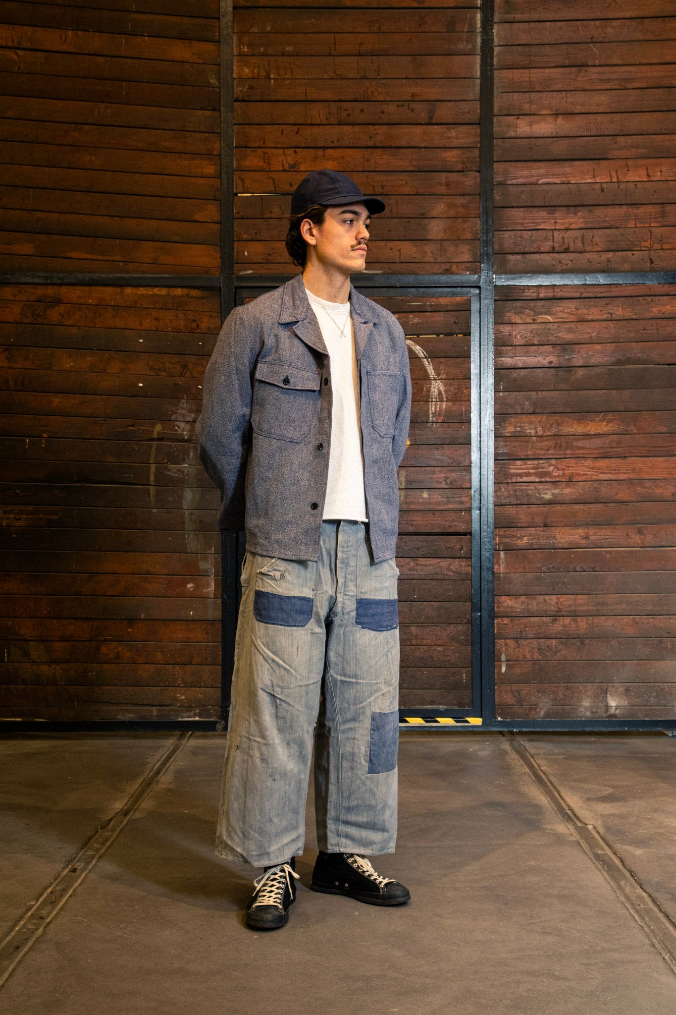 French Work Trousers — Indigo HBT, 1920s/30s