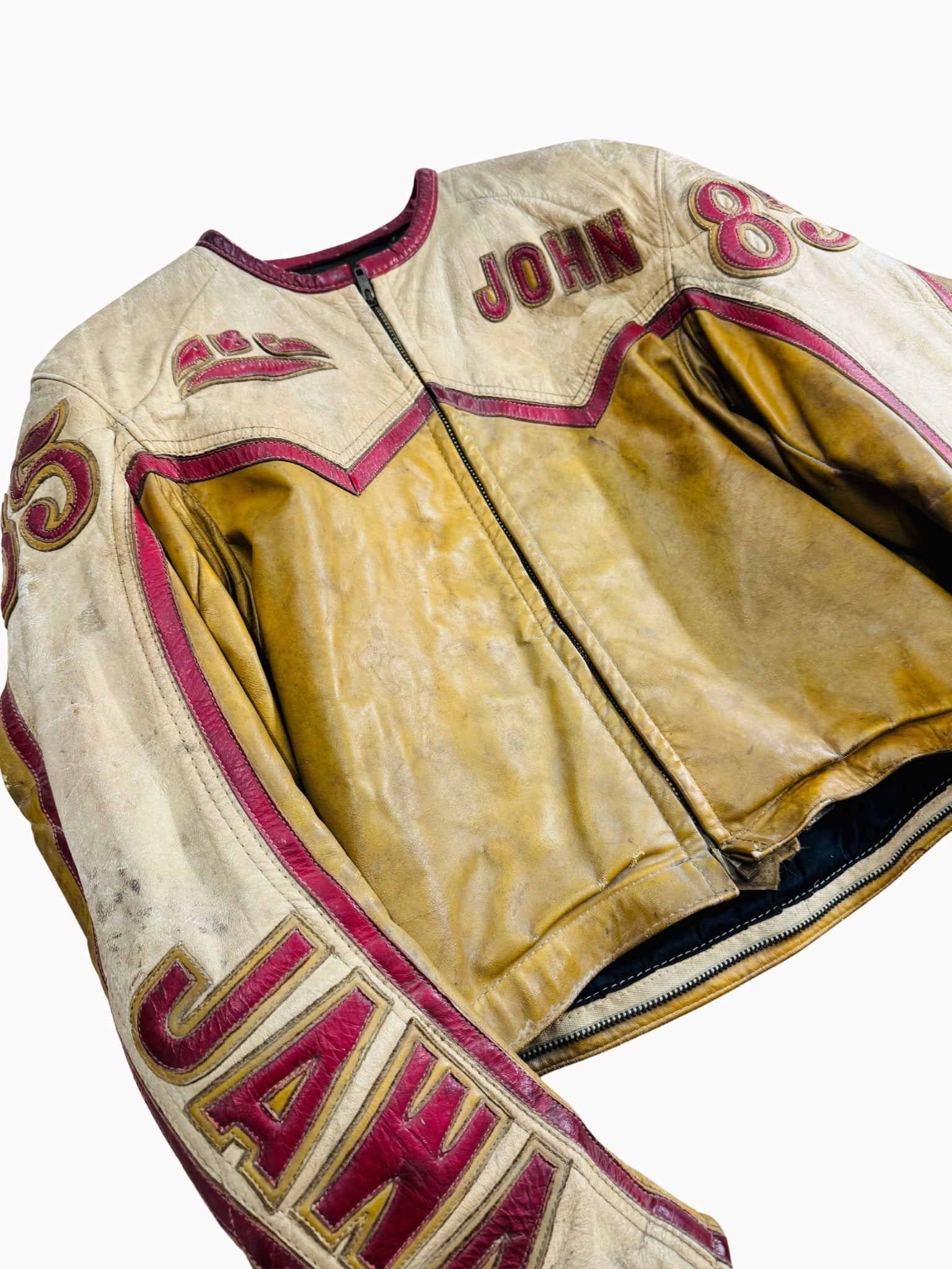 ABC Custom Leathers Speedway Racing Suit – John Fiddes 85, JAWA, 1960s - Shinka