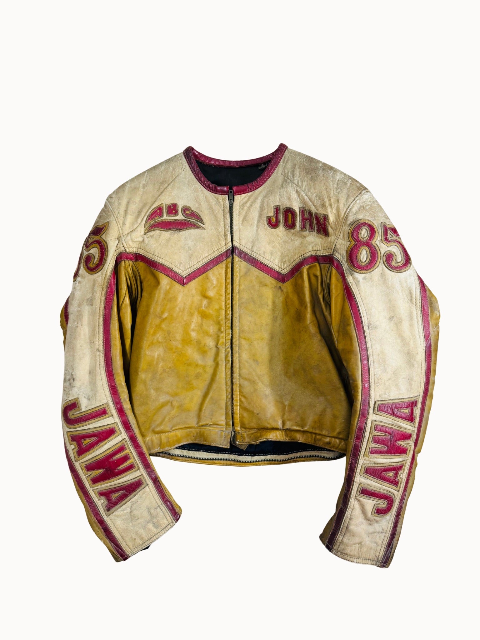 ABC Custom Leathers Speedway Racing Suit – John Fiddes 85, JAWA, 1960s - Shinka