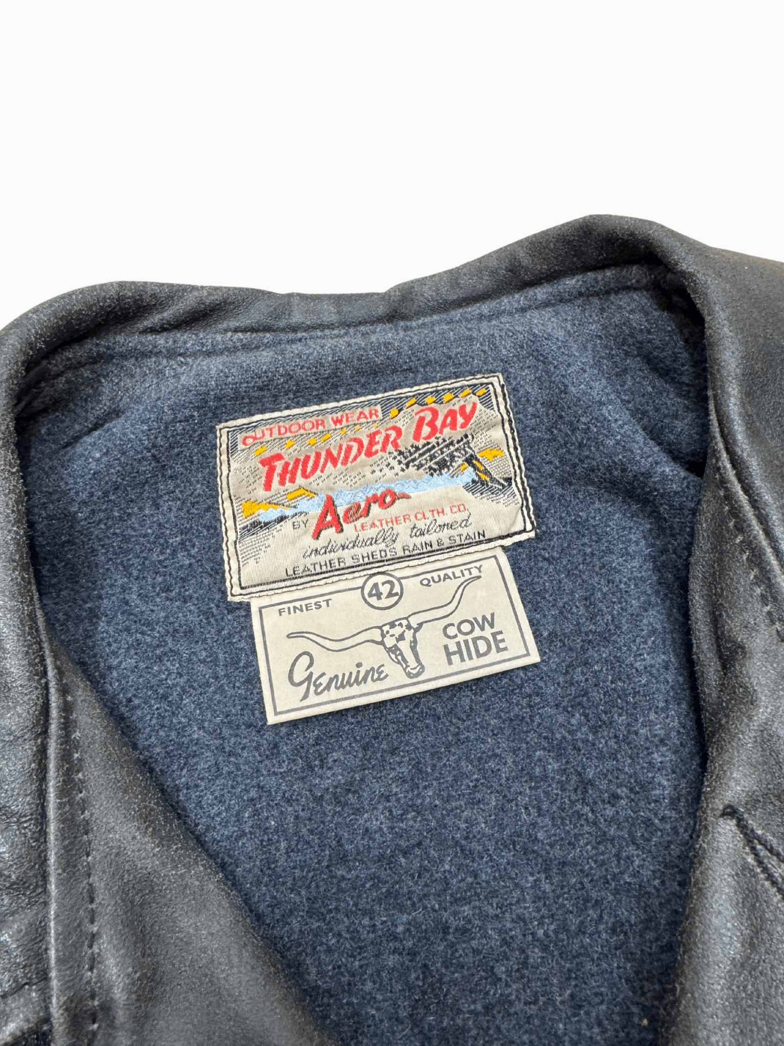 Aero Leather Thunder Bay Car Coat – 1980s (L) - Shinka