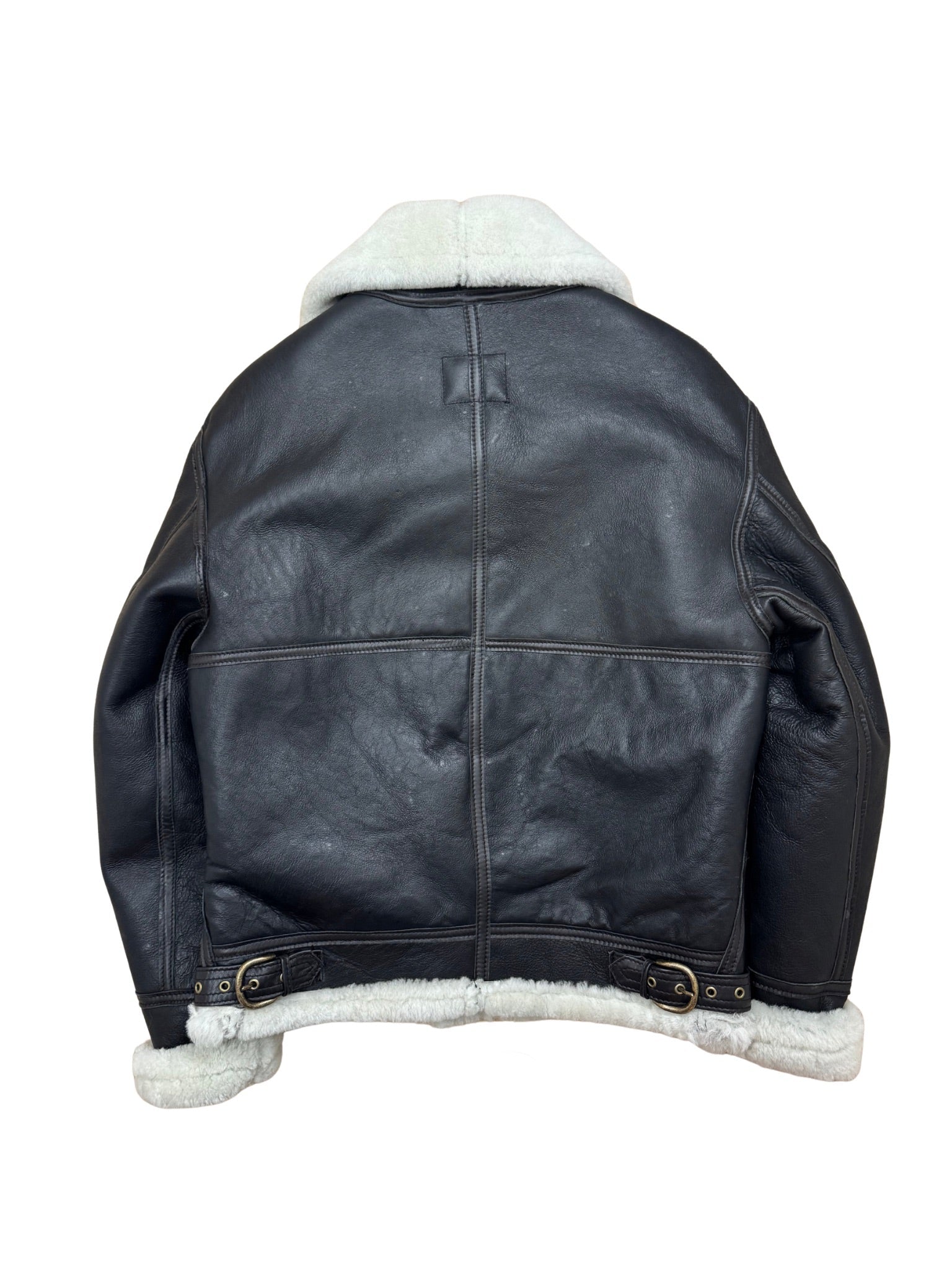 B - 3 Shearling Flight Jacket, 1990er (M/L) - Shinka