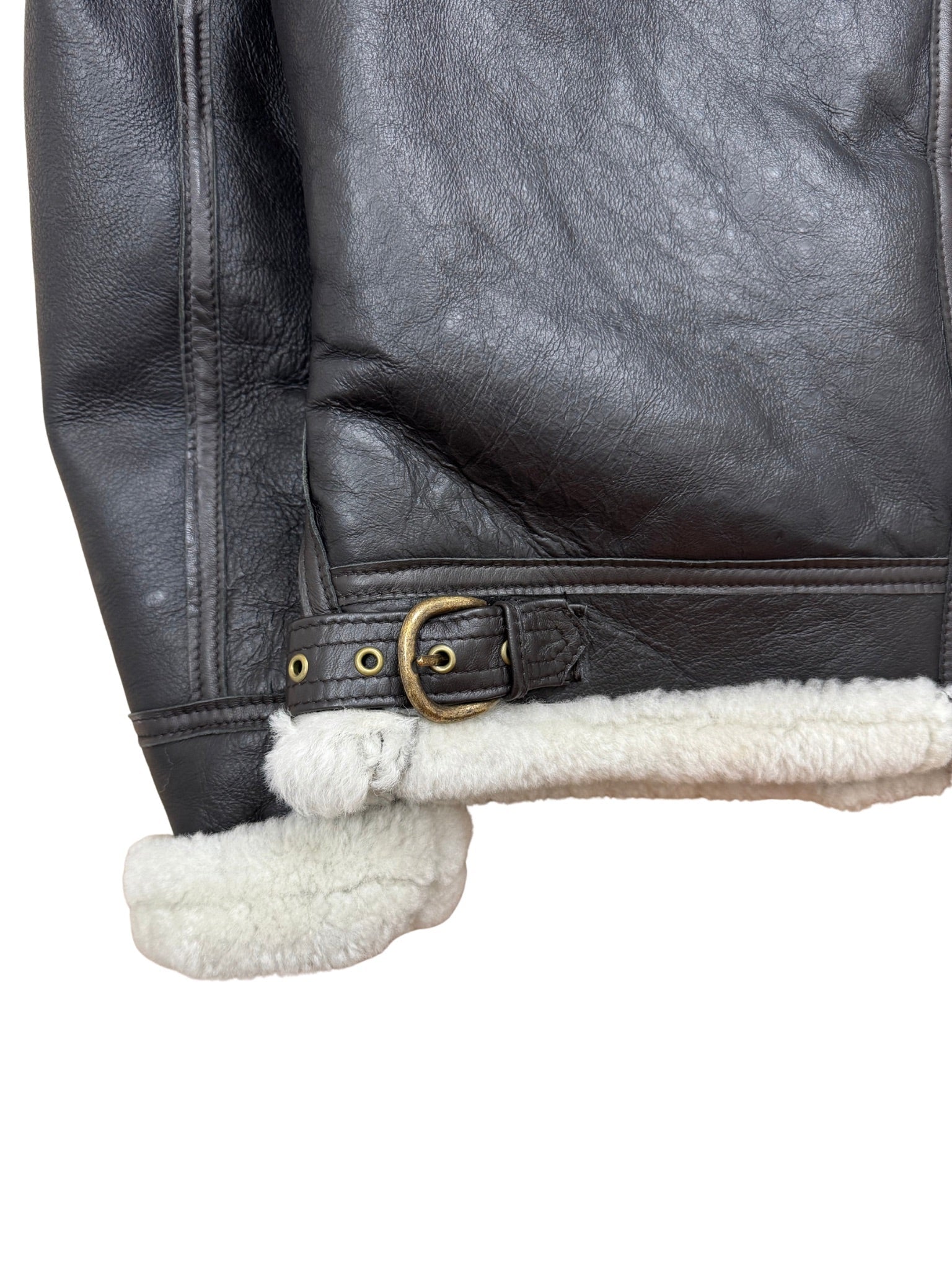 B - 3 Shearling Flight Jacket, 1990er (M/L) - Shinka