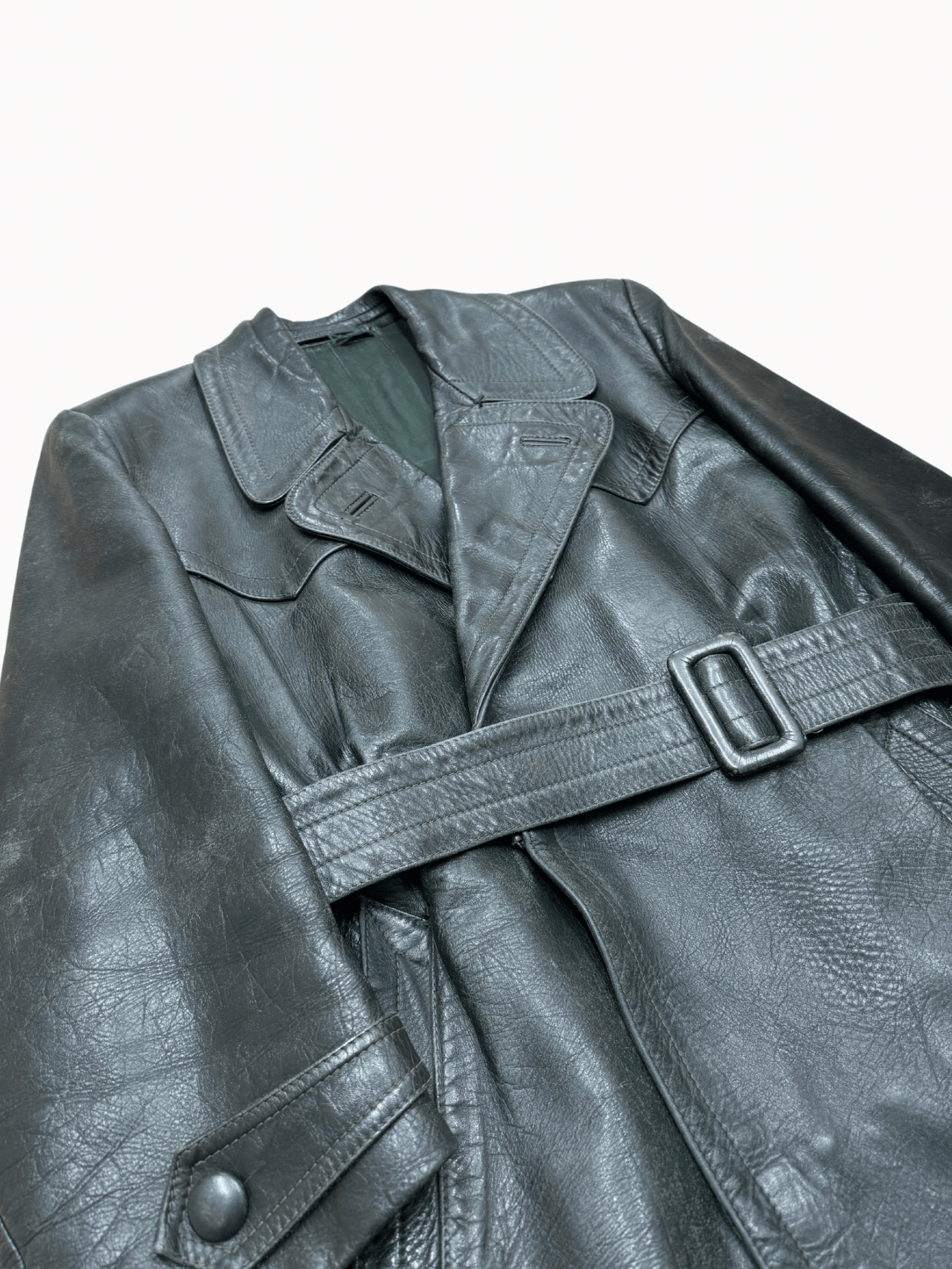 D. Bühren WW2 Leather Coat – 1940s (M/L) - Shinka