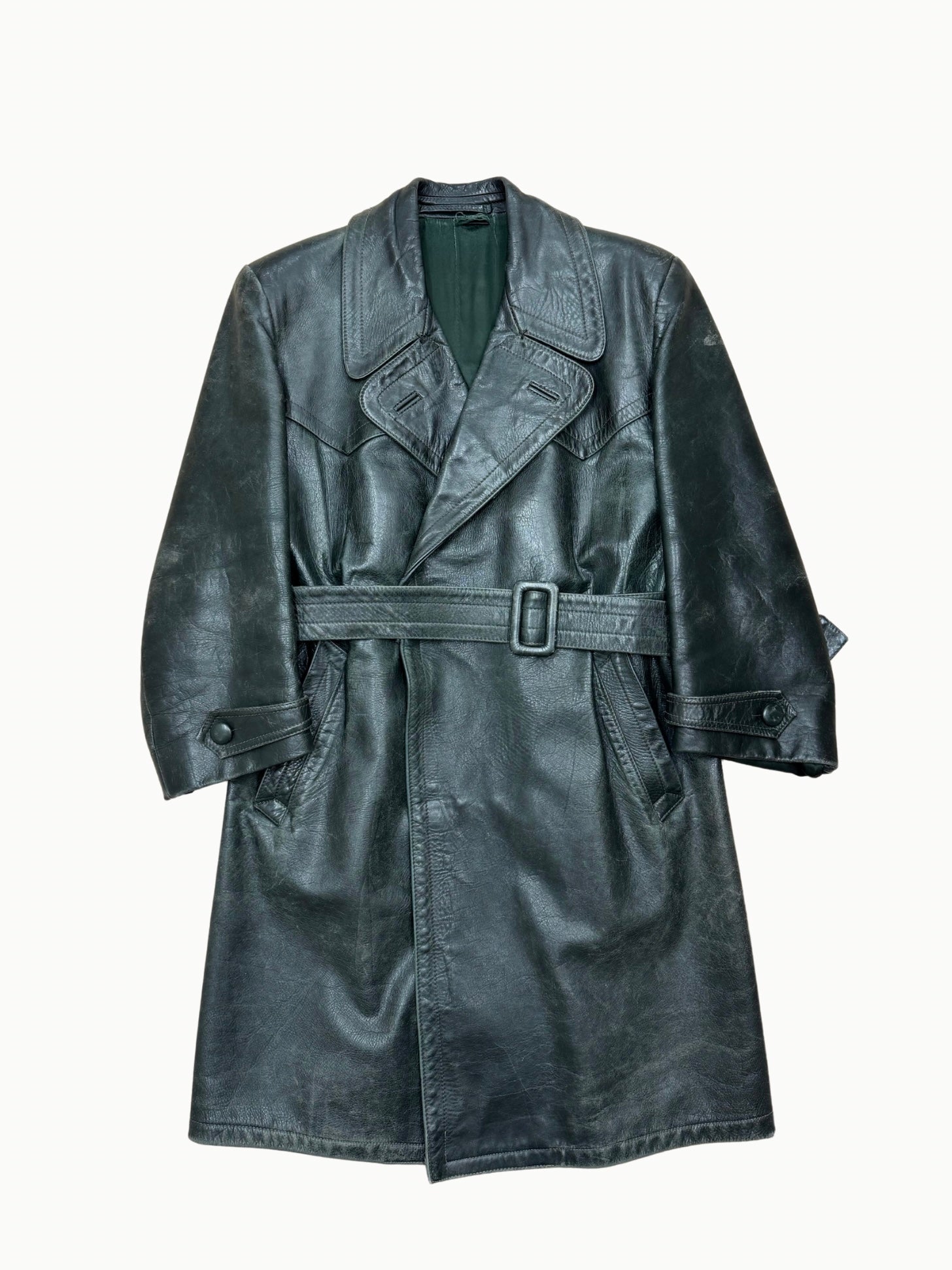 D. Bühren WW2 Leather Coat – 1940s (M/L) - Shinka