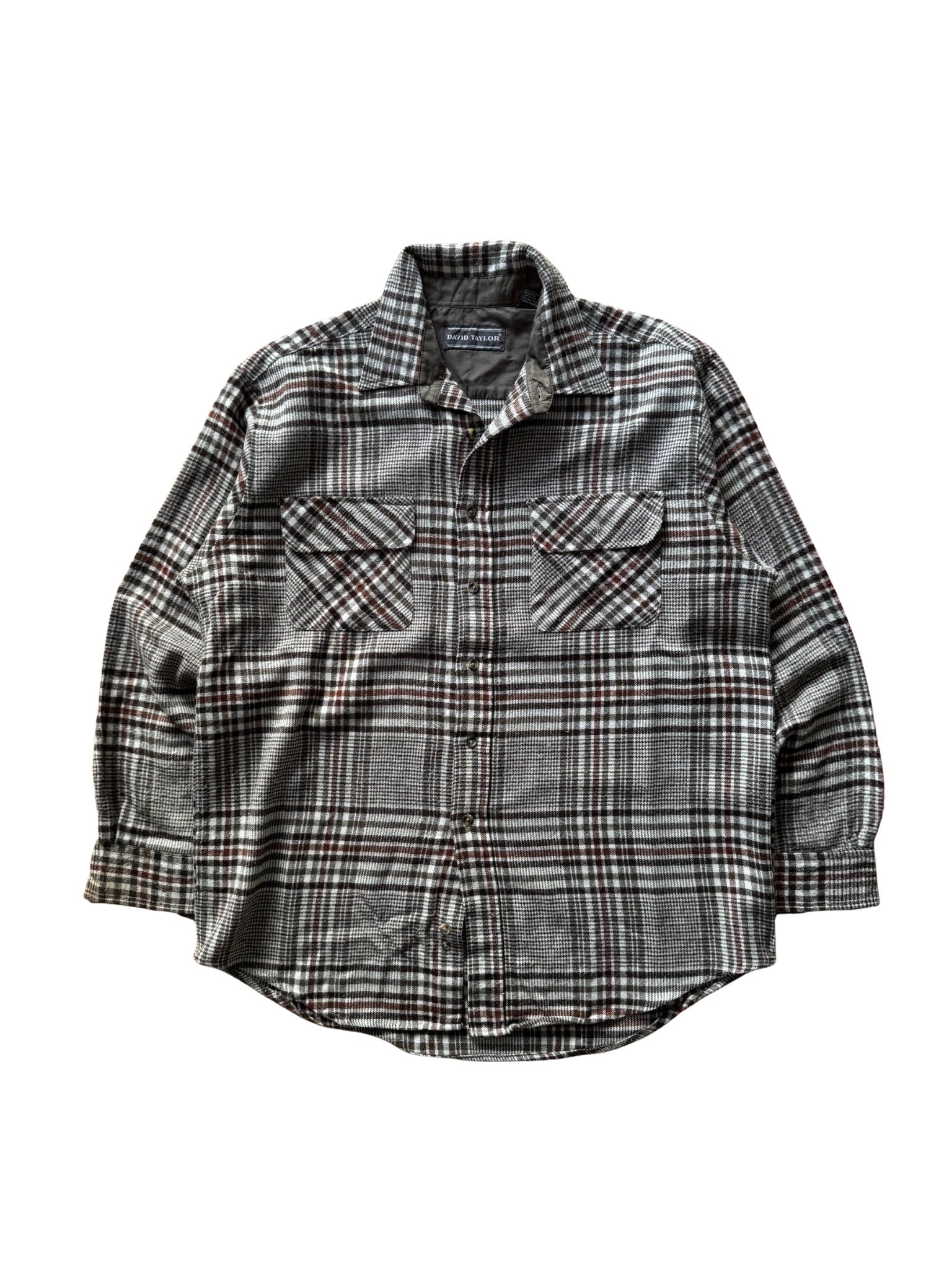 David Taylor Flannel Shirt – Brown Plaid (L) - Shinka