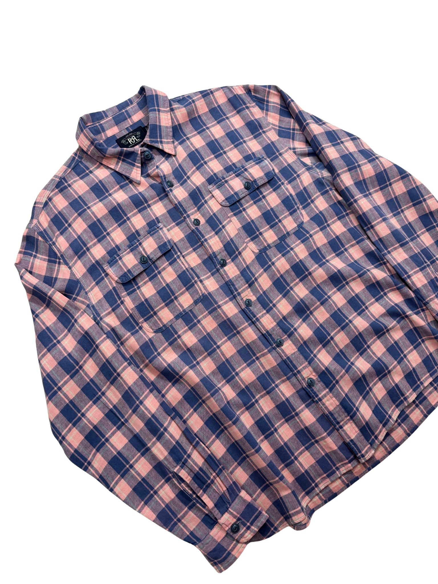 Double RL – BRUSHED FLANNEL SHIRT (XL) - Shinka