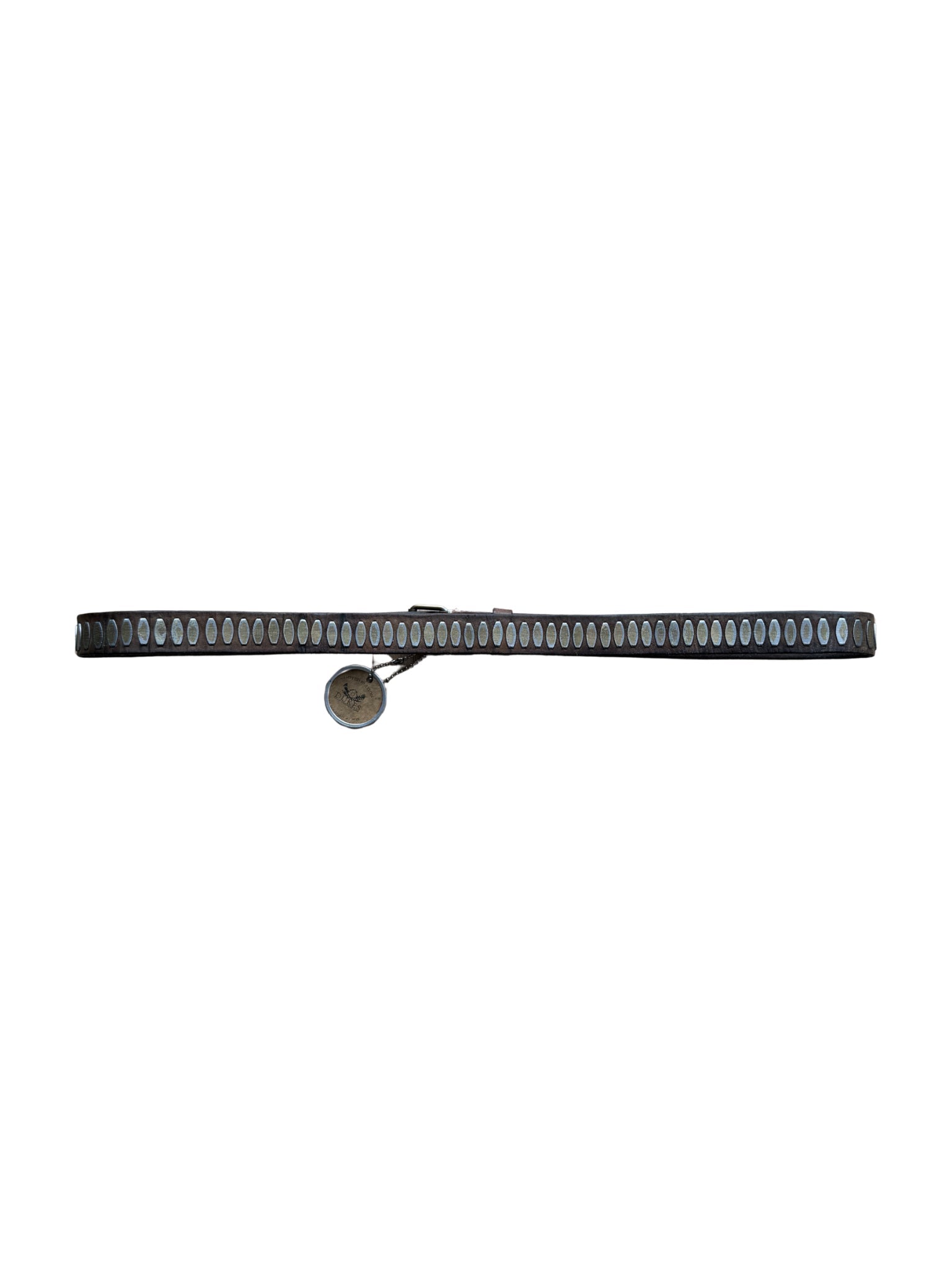 Dukes Finest Artisan Leather Belt – Oval Cut - Out Studs - Shinka