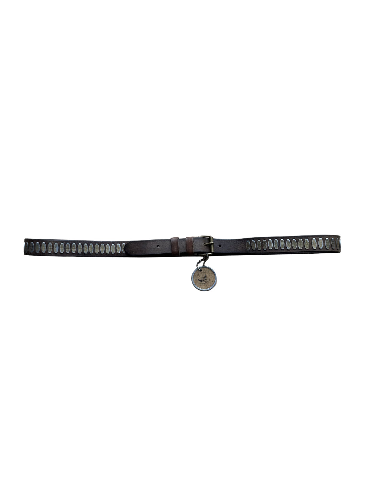 Dukes Finest Artisan Leather Belt – Oval Cut - Out Studs - Shinka