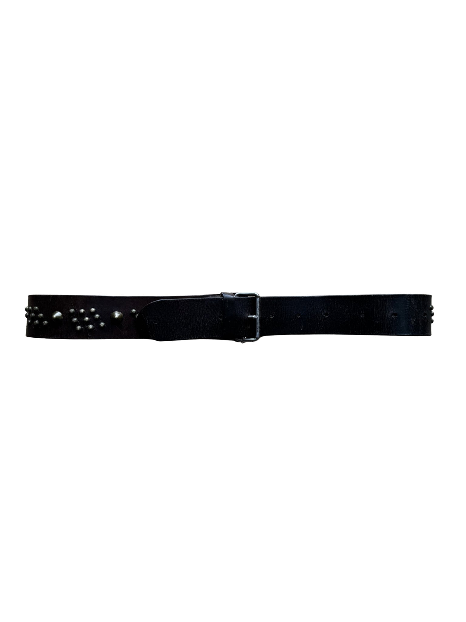 Dukes Finest Artisan Leather Belt – Pyramid Cluster Studs - Shinka