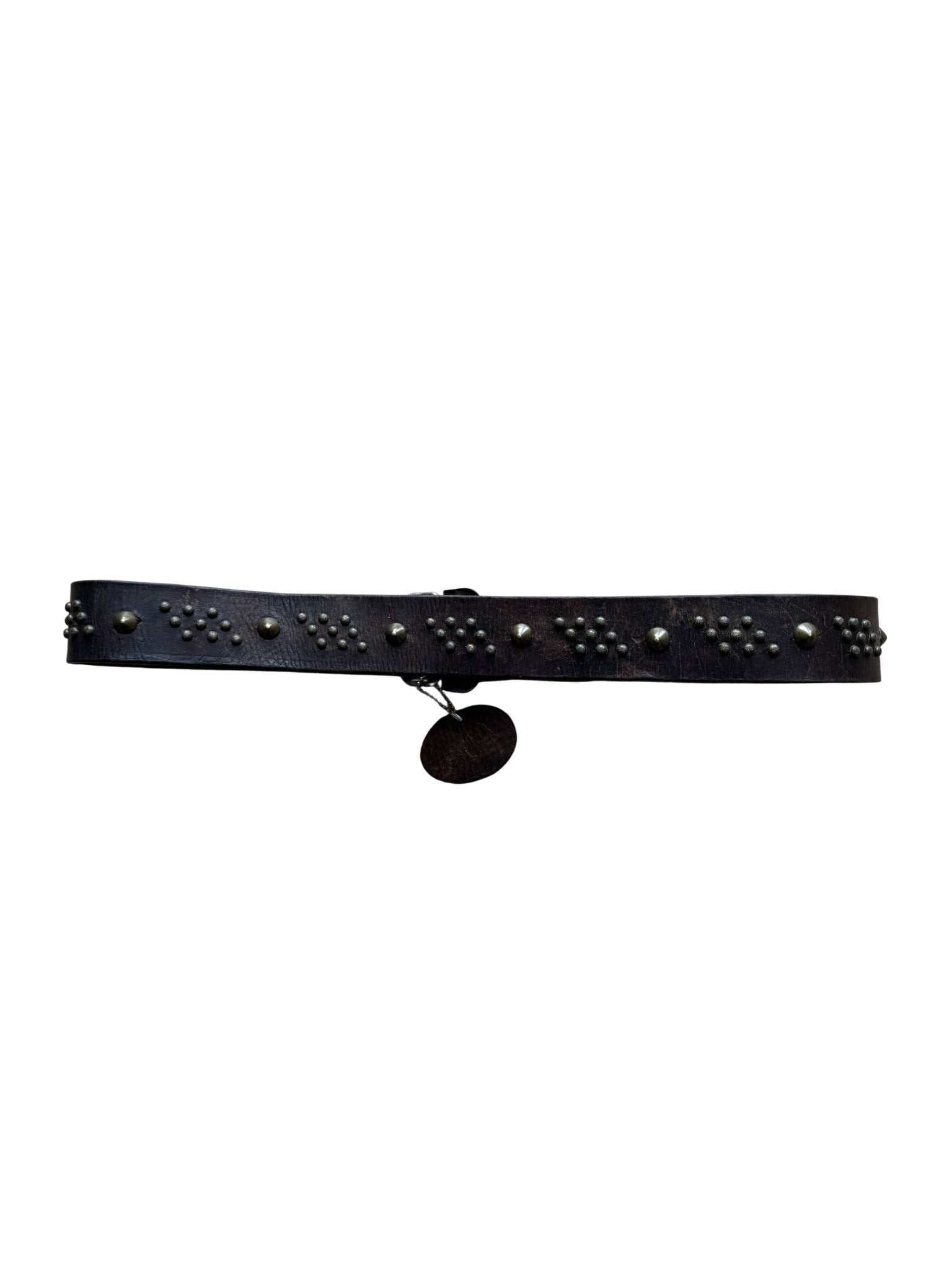 Dukes Finest Artisan Leather Belt – Pyramid Cluster Studs - Shinka