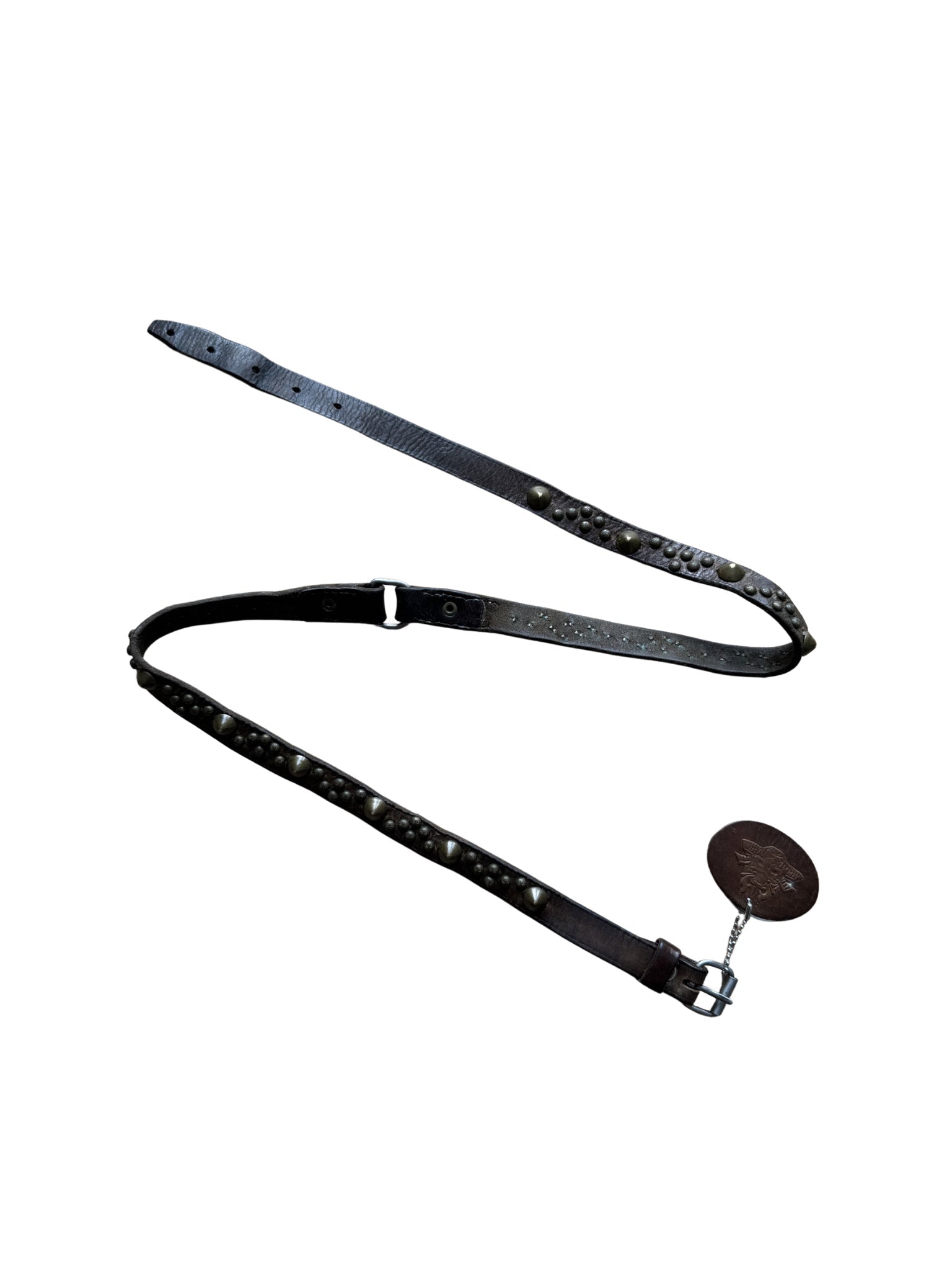 Dukes Finest Artisan Leather Belt – Pyramid & Dome Studs - Shinka