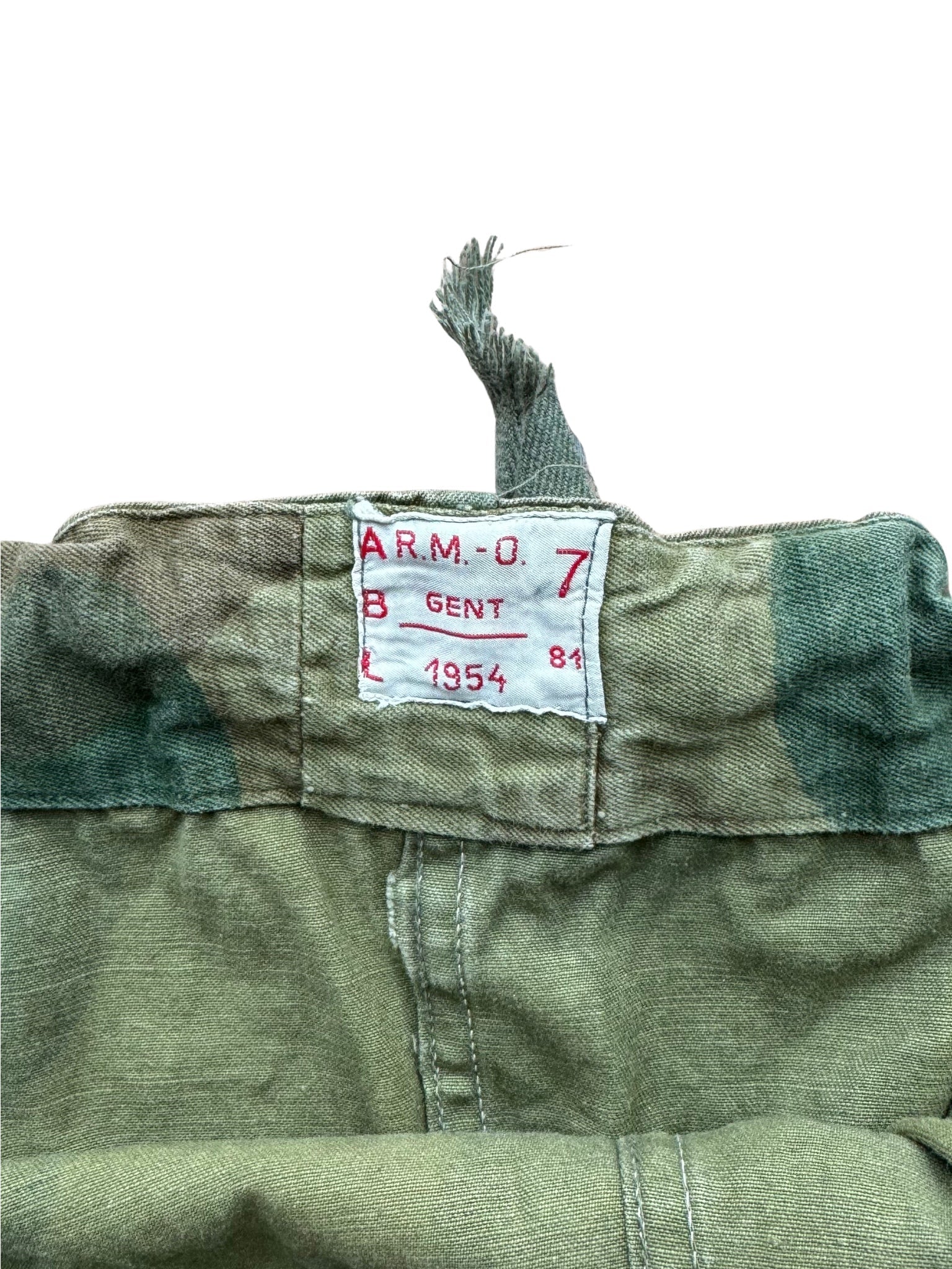 French Army TAP Camouflage Trousers / Belgian manufacture (A.R.M. - O., Gent), 1954 - Shinka