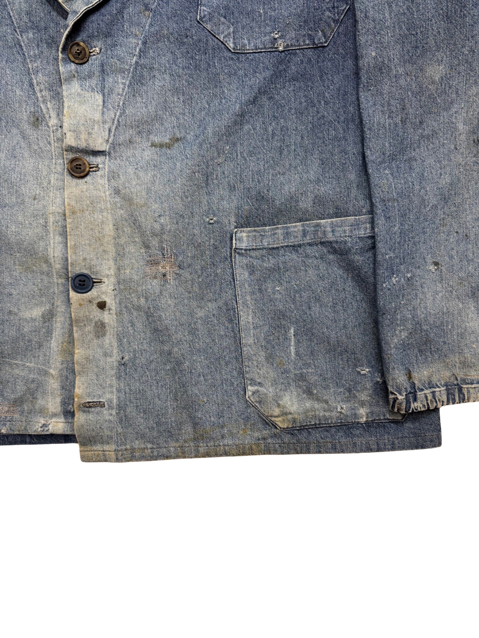 French Denim Blazer – 1960s (L) - Shinka