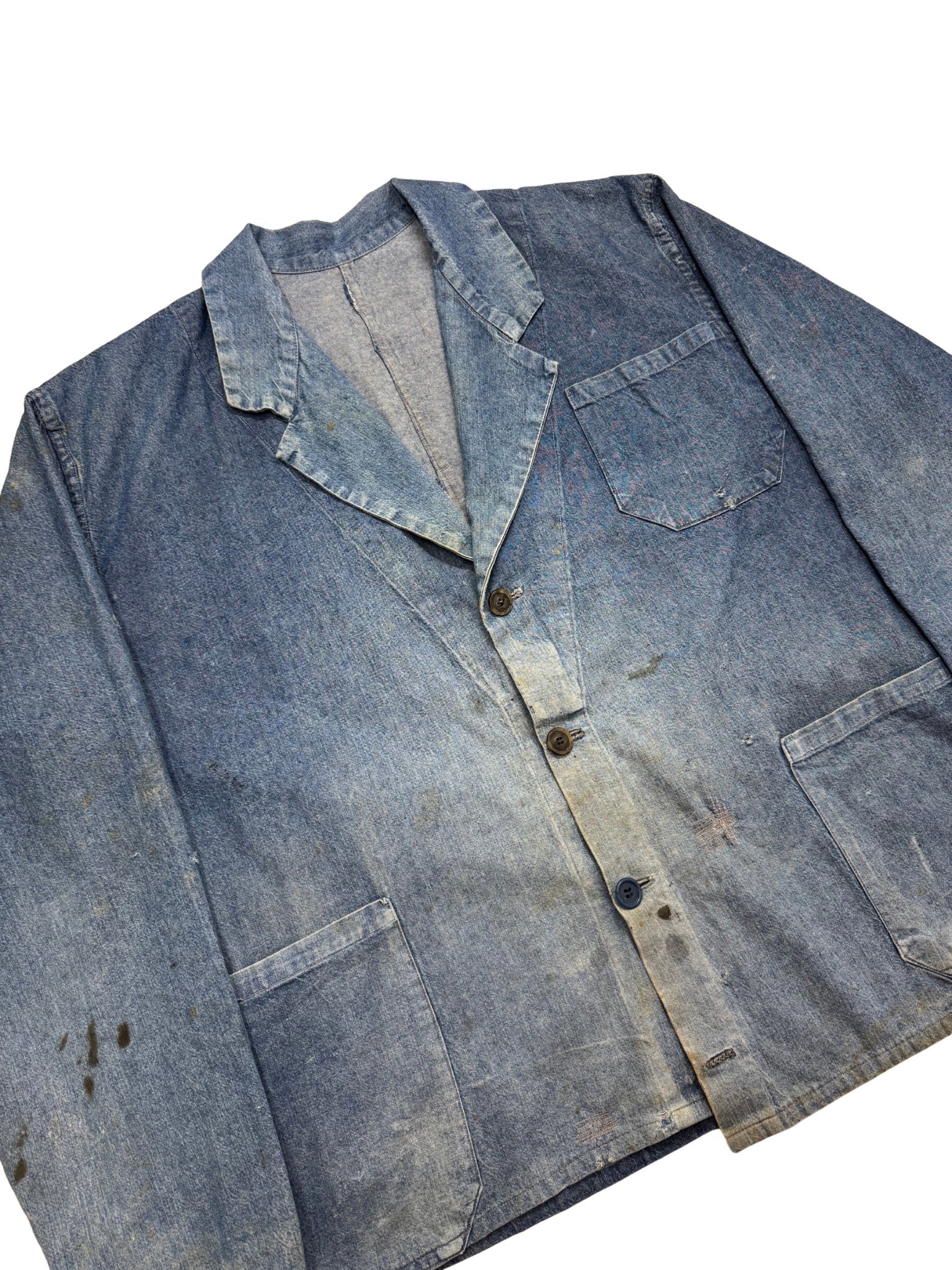 French Denim Blazer – 1960s (L) - Shinka