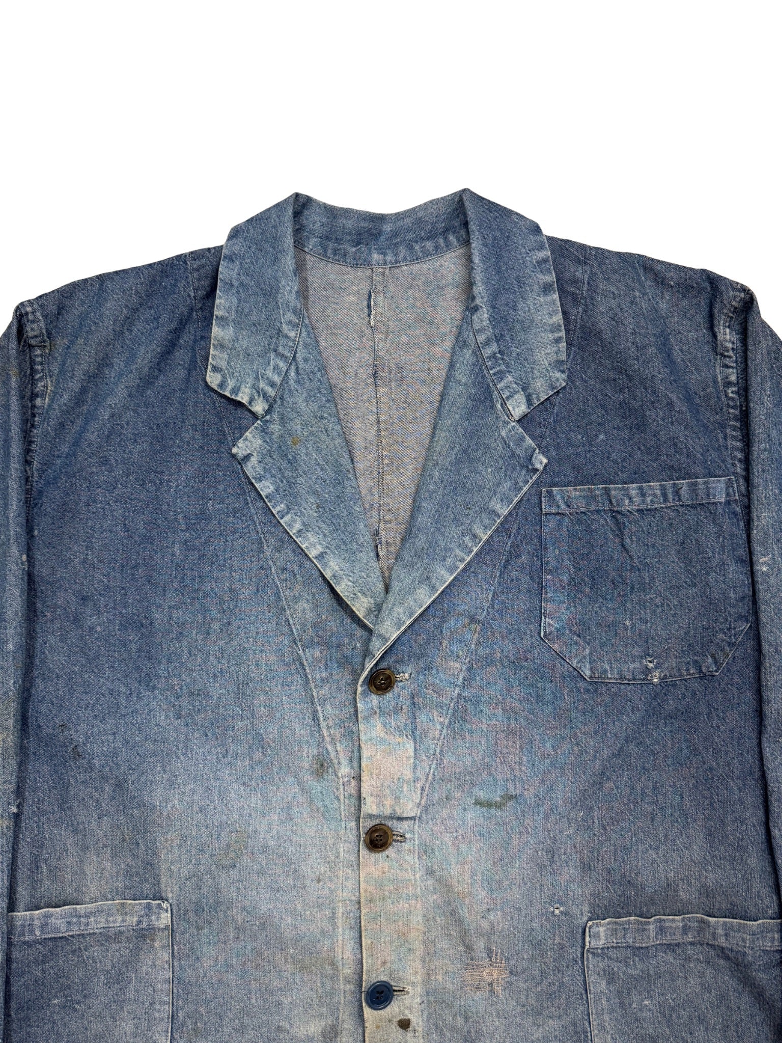 French Denim Blazer – 1960s (L) - Shinka