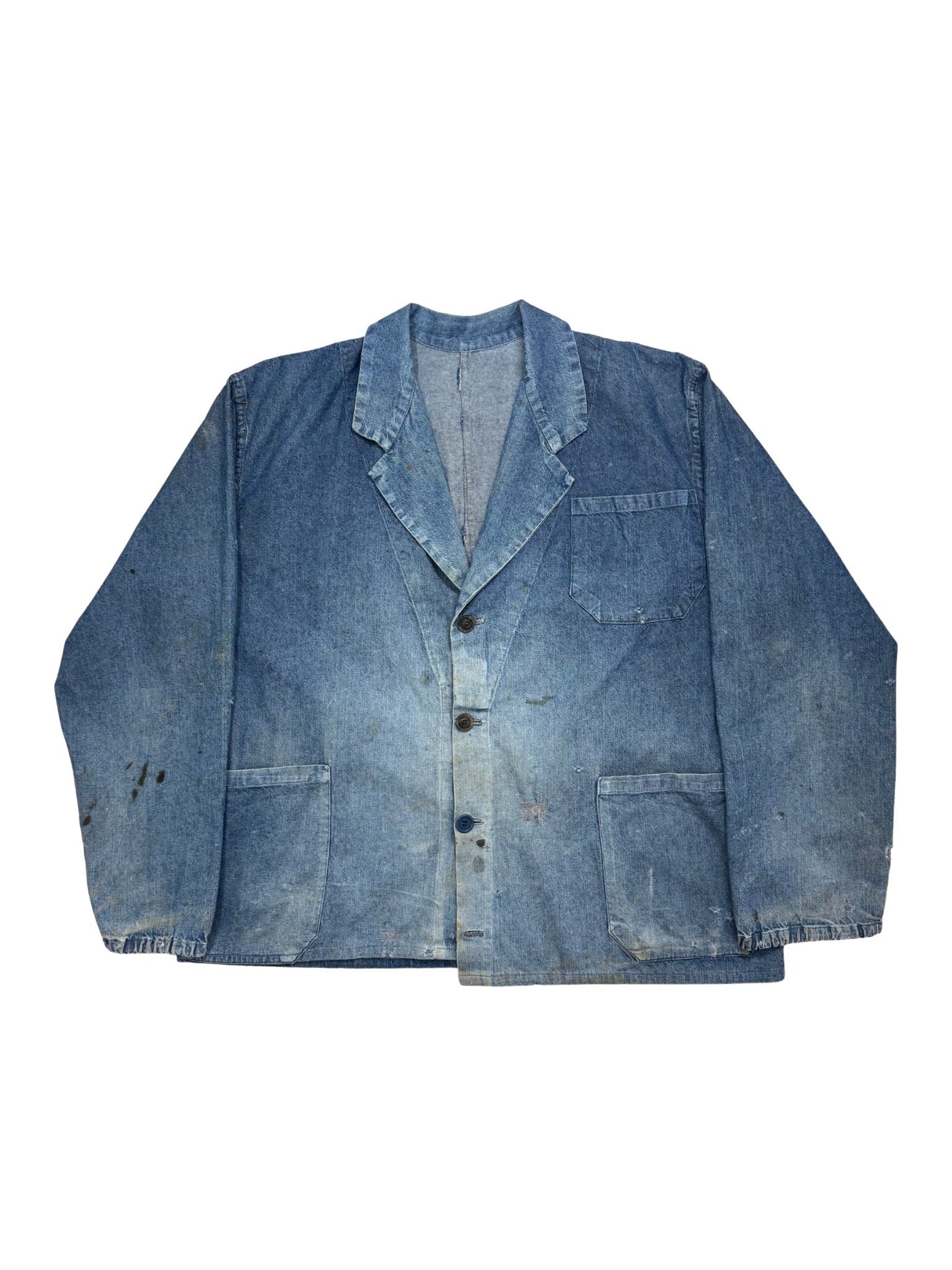 French Denim Blazer – 1960s (L) - Shinka