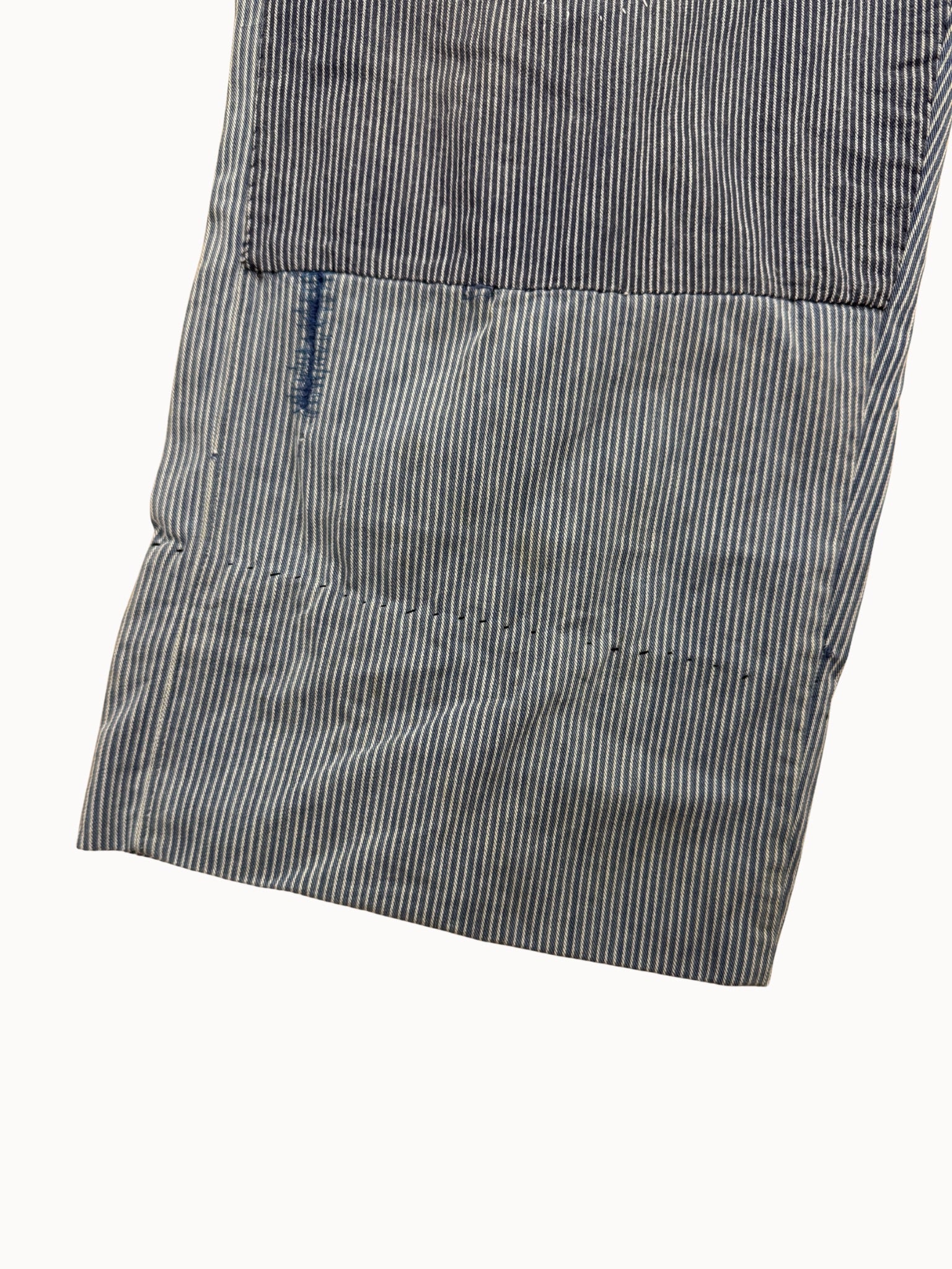 French Work Trousers — Hickory Stripe Cinchback, 1930s/40s - Shinka
