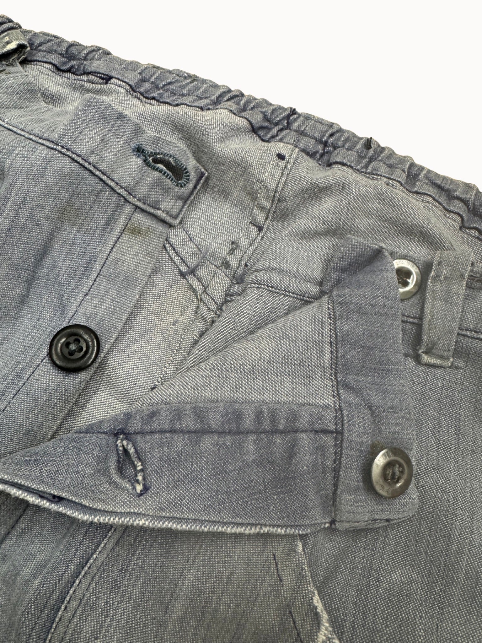 French Work Trousers — Indigo HBT, 1920s/30s - Shinka