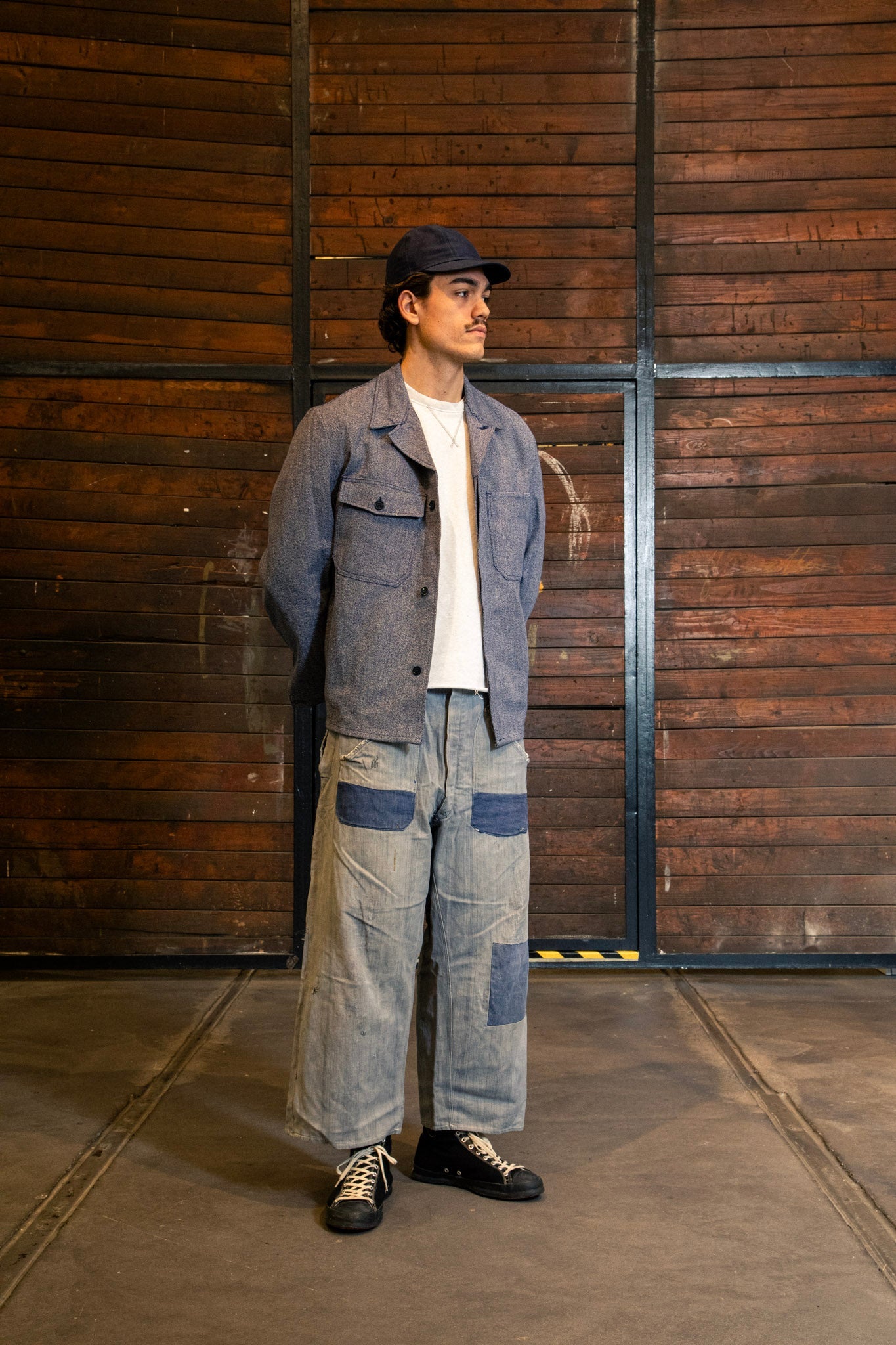 French Work Trousers — Indigo HBT, 1920s/30s - Shinka