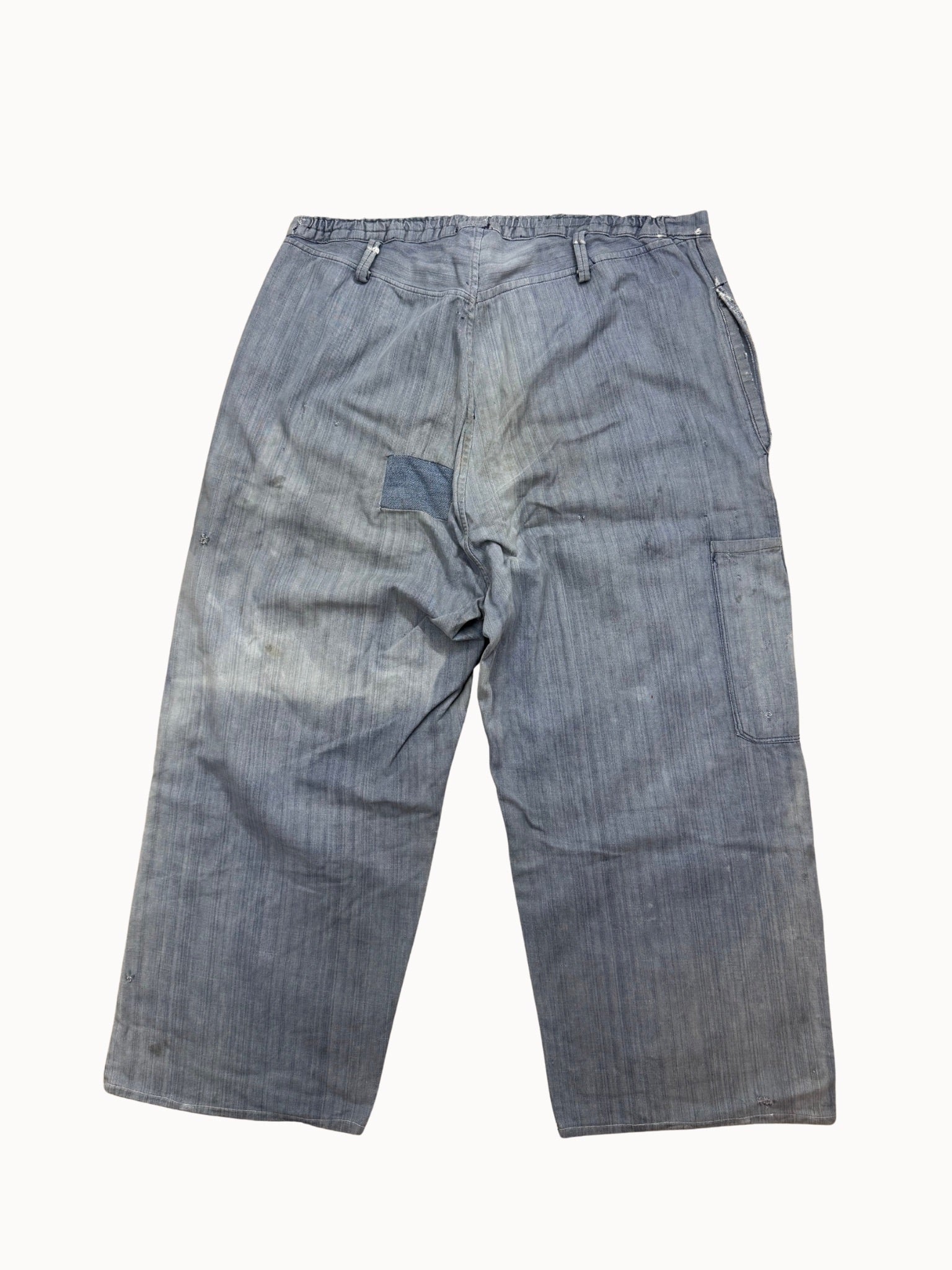French Work Trousers — Indigo HBT, 1920s/30s - Shinka