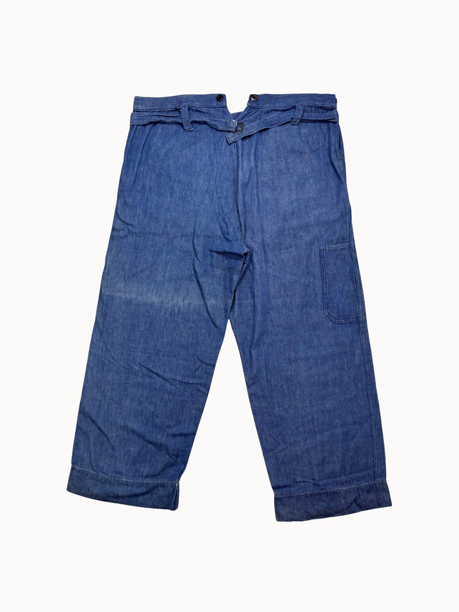 French Work Trousers — Indigo HBT, 1930s/40s - Shinka
