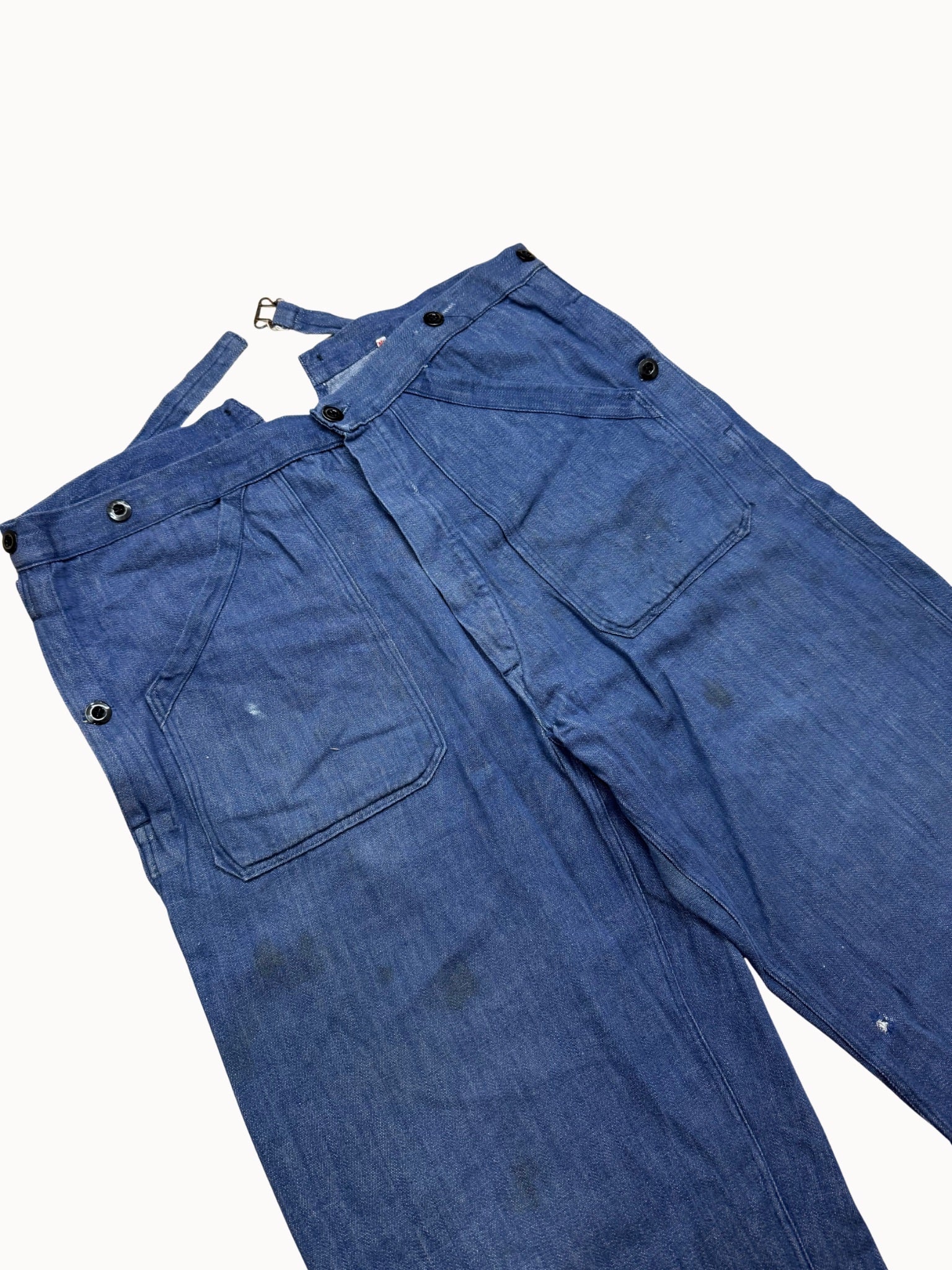 French Work Trousers — Indigo HBT, 1930s/40s - Shinka