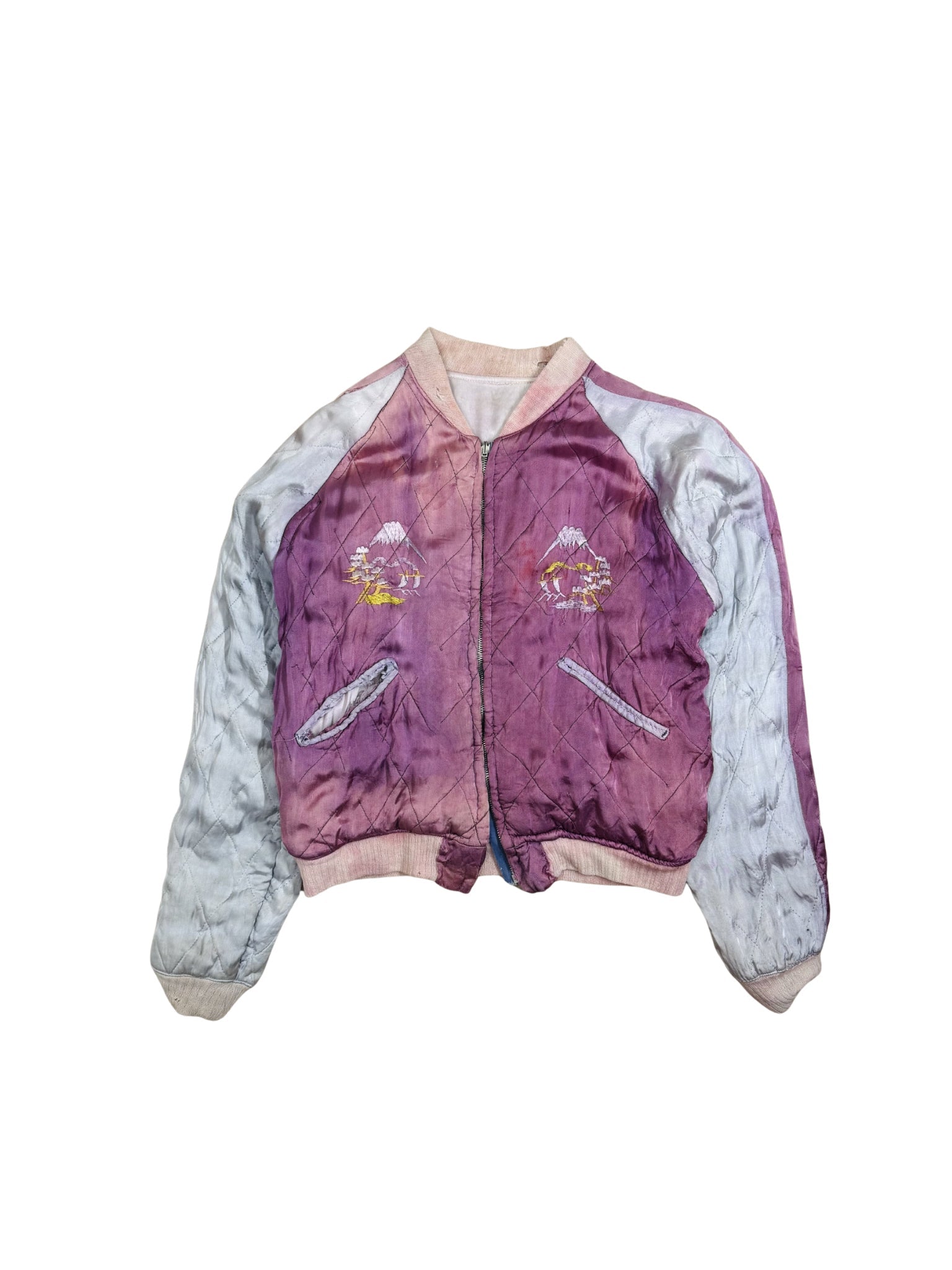 Japan Souvenir Jacket (Sukajan) Reversible Rayon Satin Jacket Japan, ca. 1950–1953 - Shinka