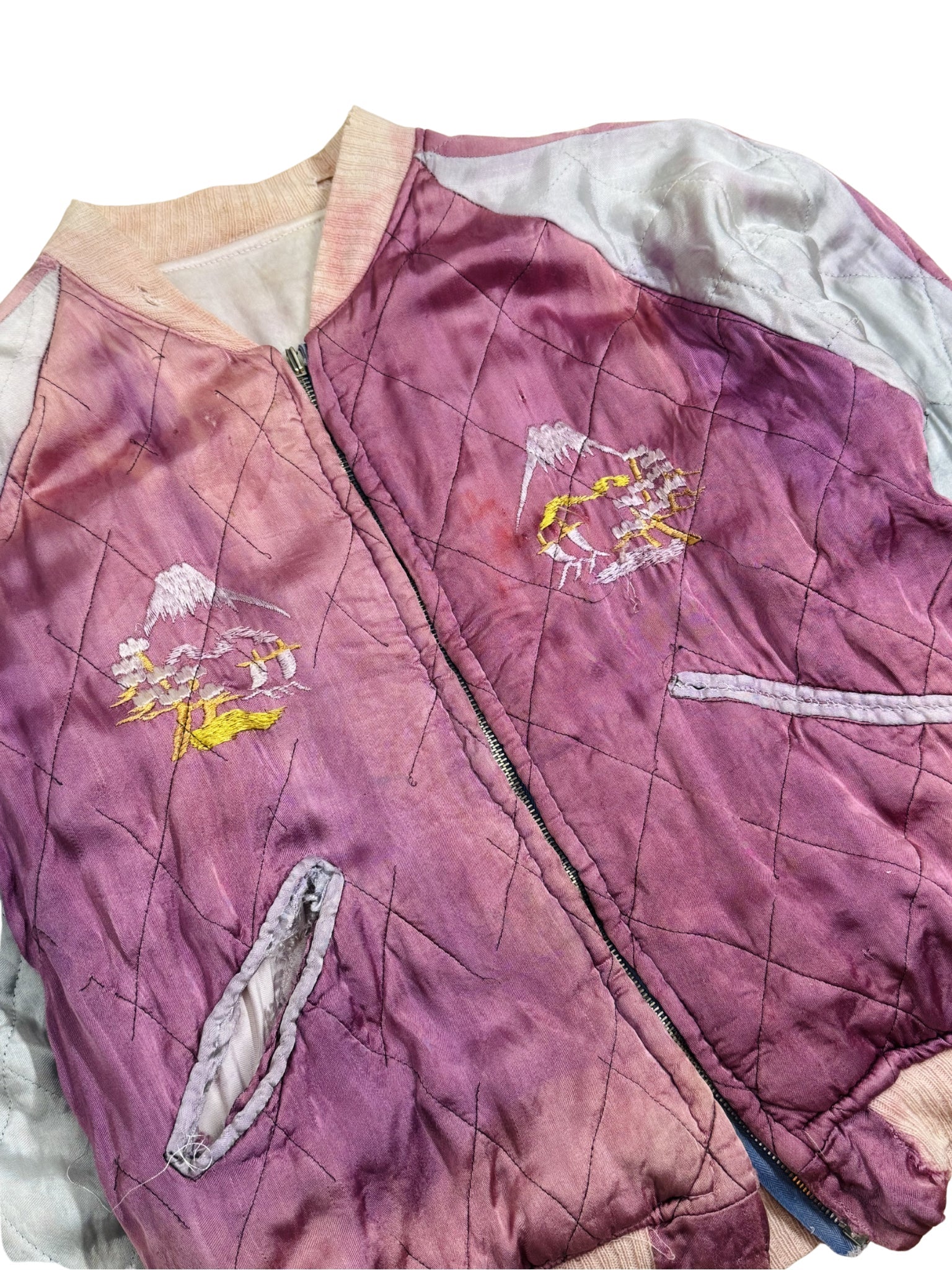 Japan Souvenir Jacket (Sukajan) Reversible Rayon Satin Jacket Japan, ca. 1950–1953 - Shinka