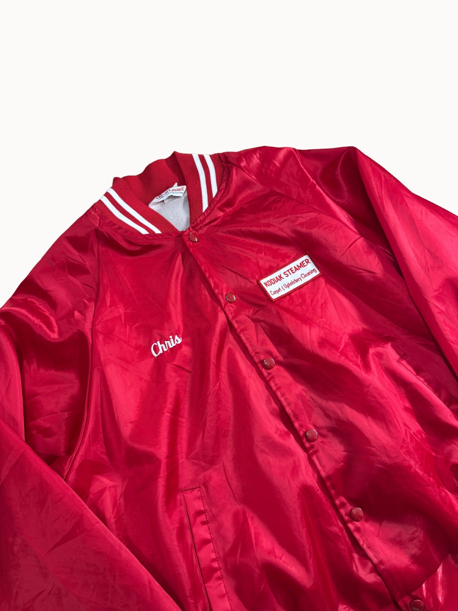 Kodiak Satin Varsity Jacket – "Chris" 1980s (L) - Shinka
