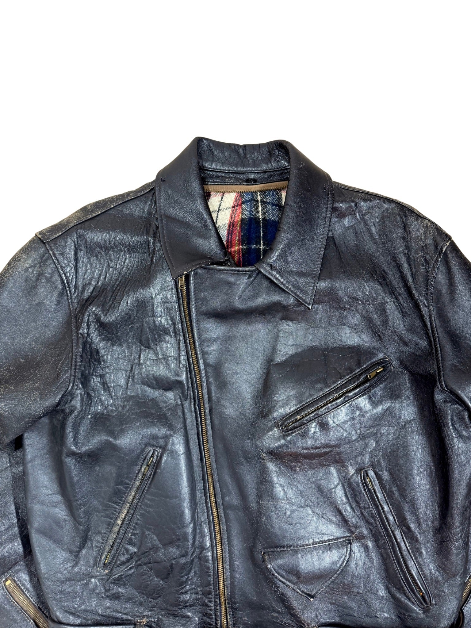 Leather Motorcycle Jacket – 1960s (L) - Shinka