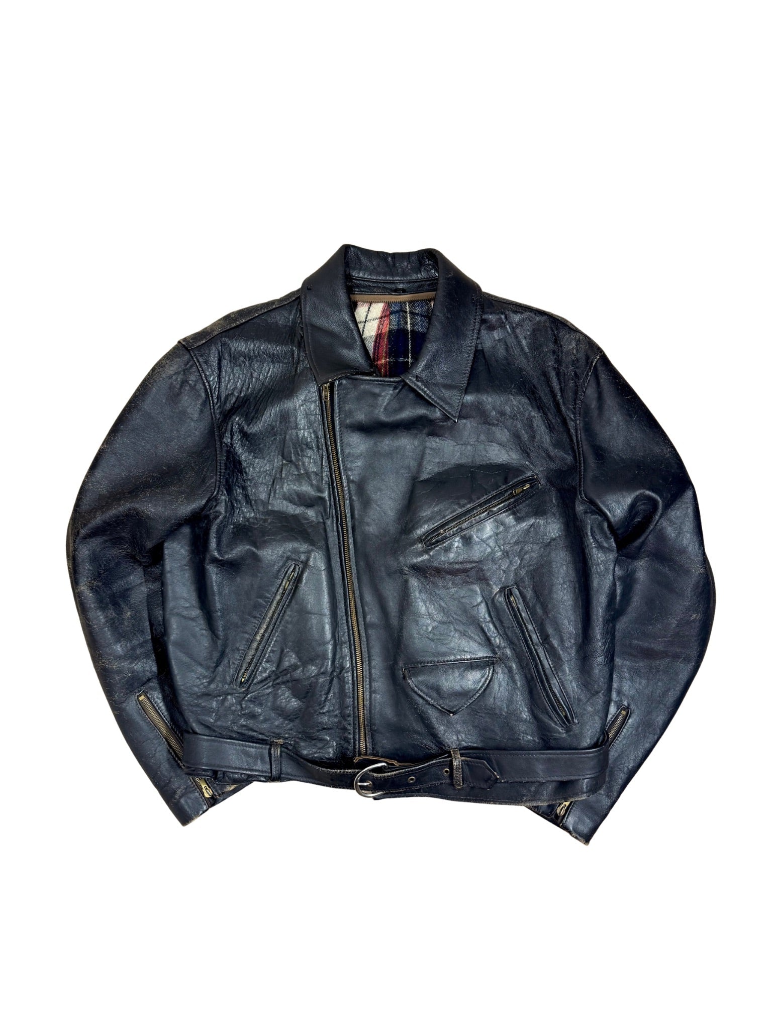 Leather Motorcycle Jacket – 1960s (L)
