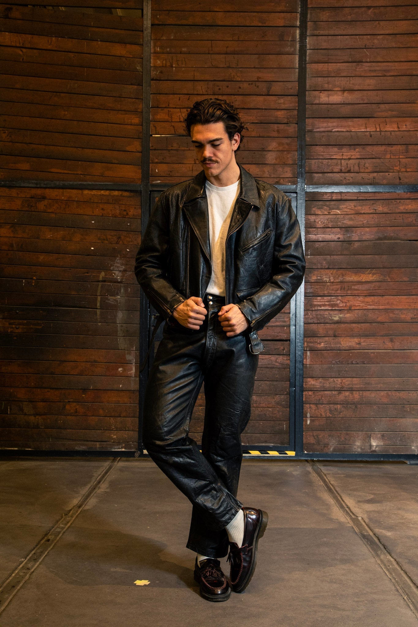 Leather Motorcycle Jacket – 1960s (L)